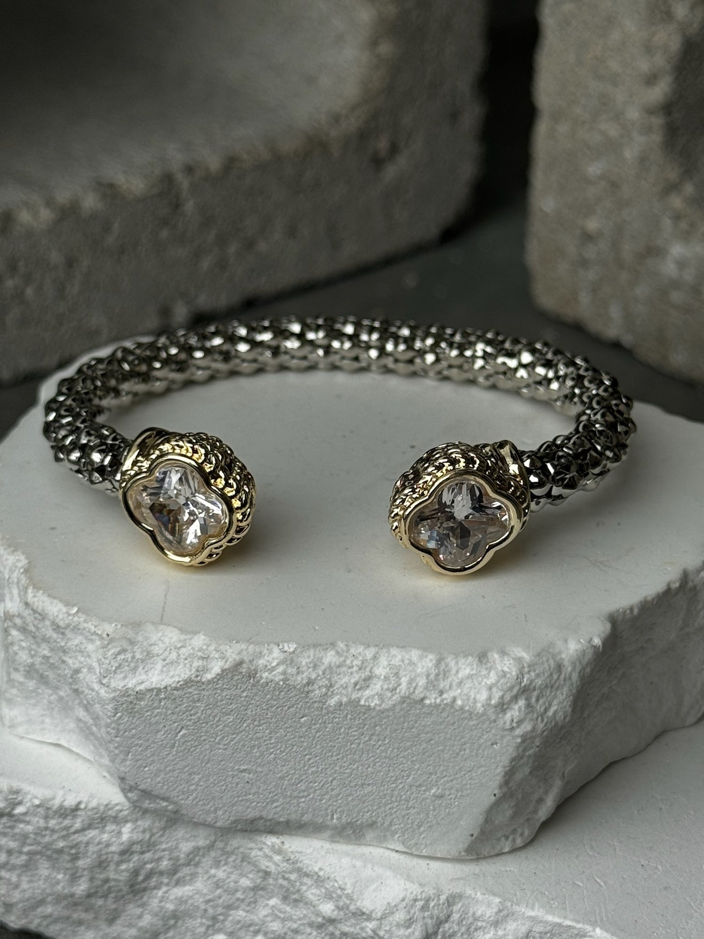Flower Child Expandable Cuff Bracelets Up To 9"
