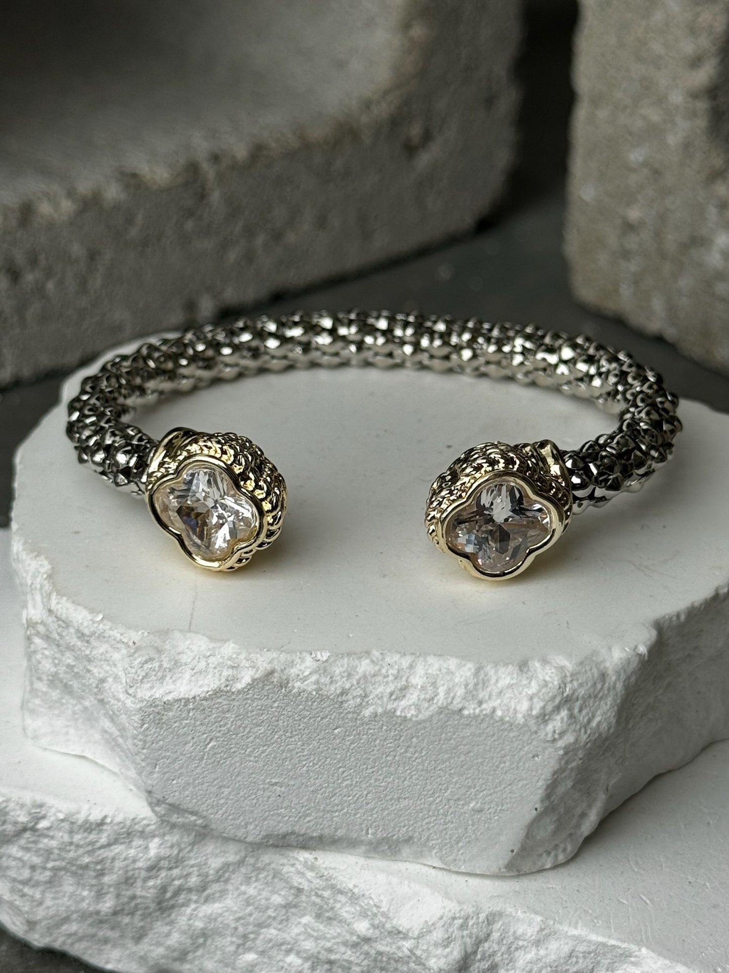 Flower Child Expandable Cuff Bracelets Up To 9"