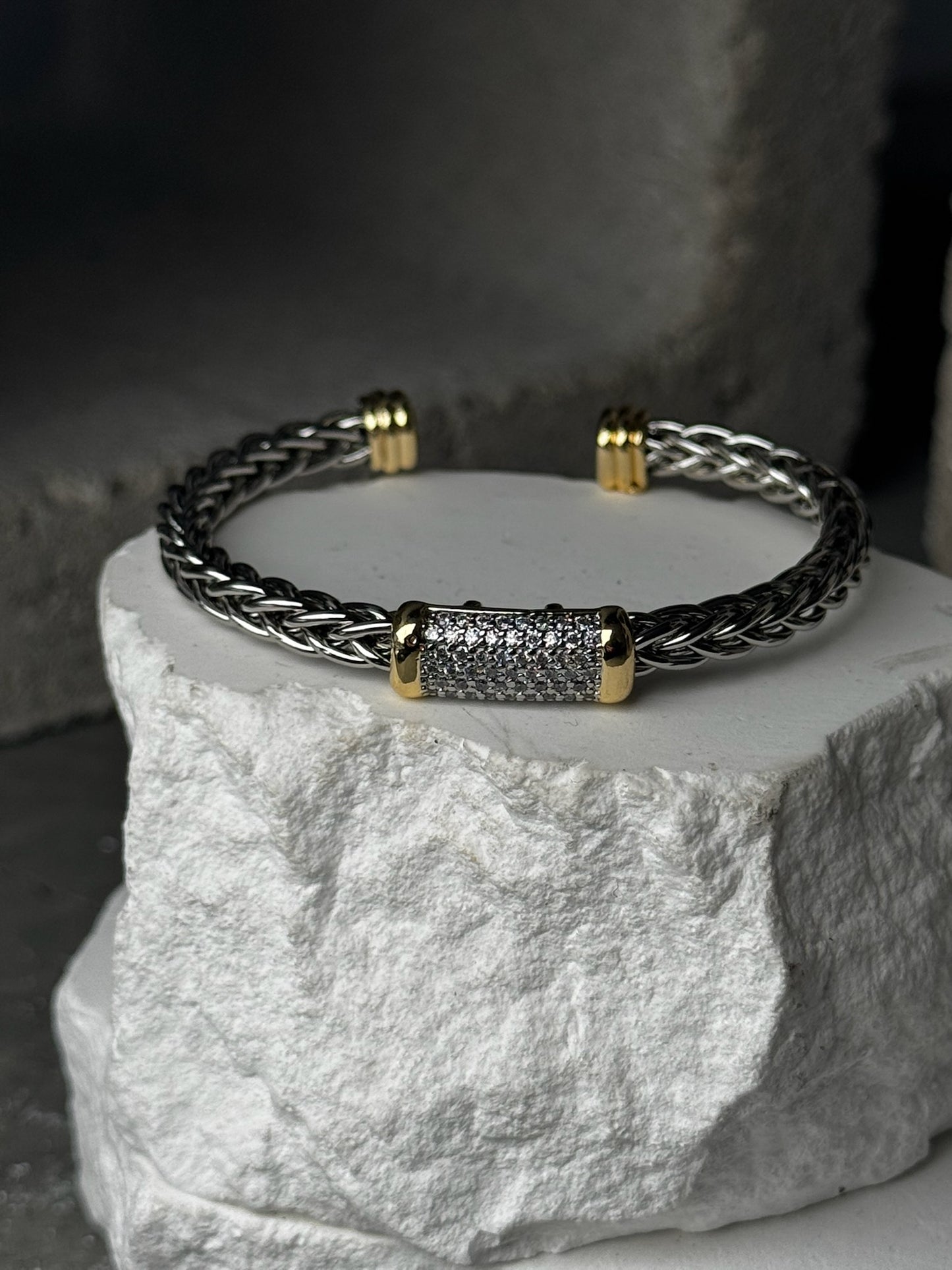 Soft Edge Mix Metal Bracelet