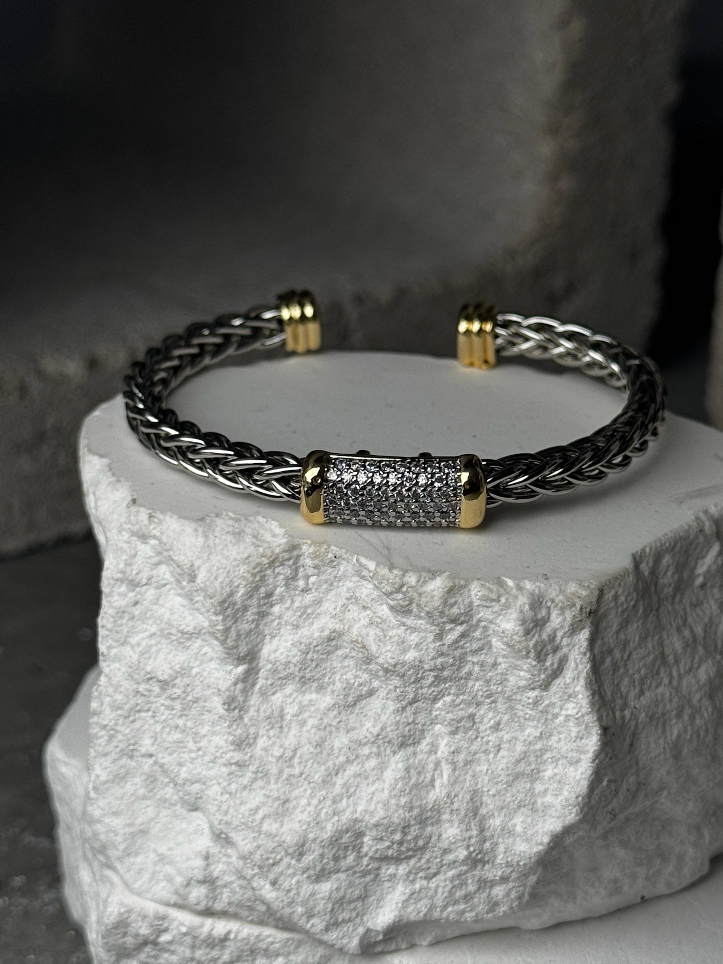 Soft Edge Mix Metal Bracelet