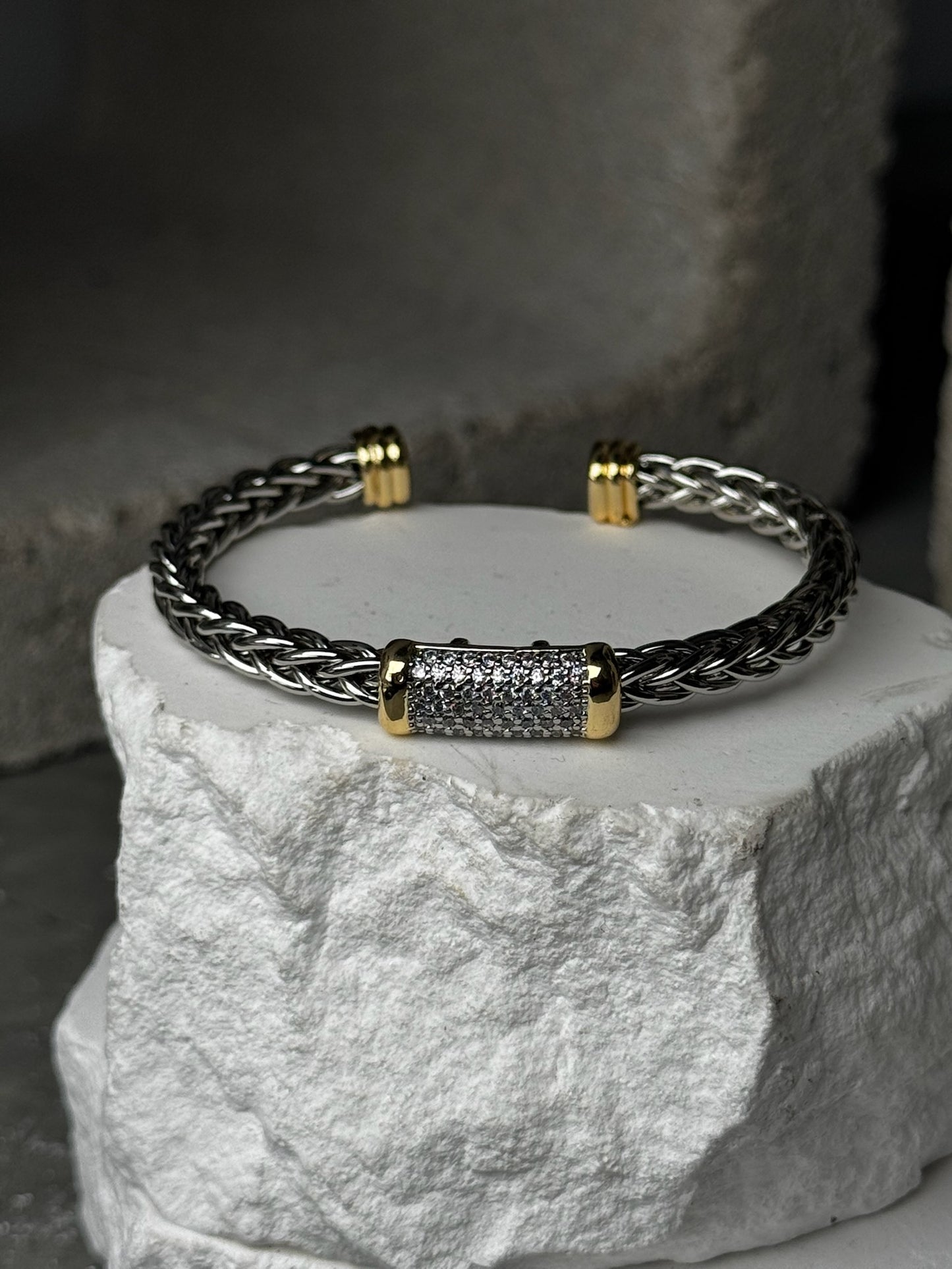 Soft Edge Mix Metal Bracelet