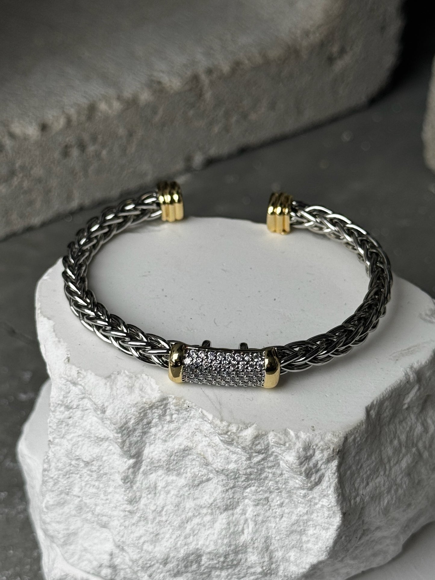 Soft Edge Mix Metal Bracelet