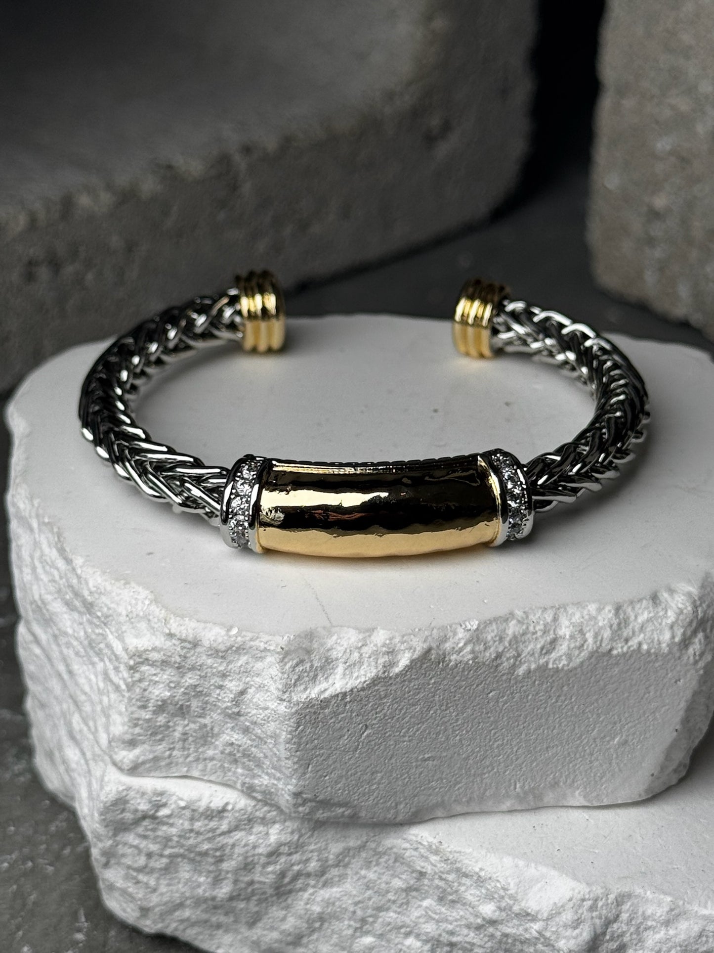 Soft Edge Mix Metal Bracelet