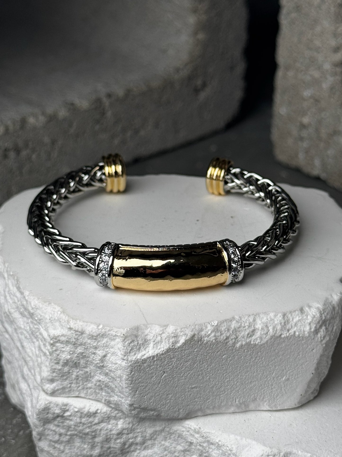 Soft Edge Mix Metal Bracelet