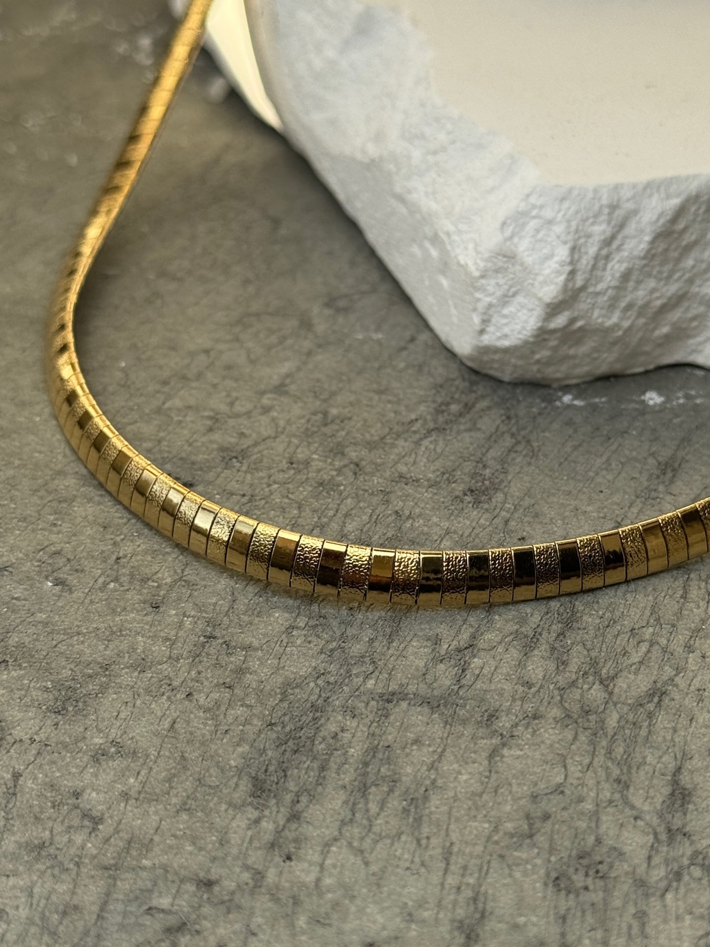 So Bold 2 Tones Necklace 15" w/ Extender