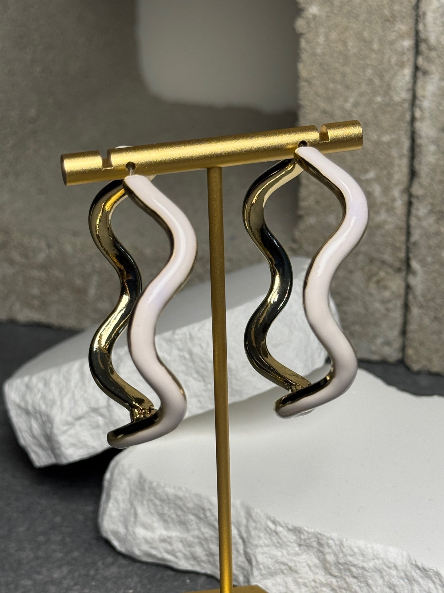 Shockwave Hoop Earrings