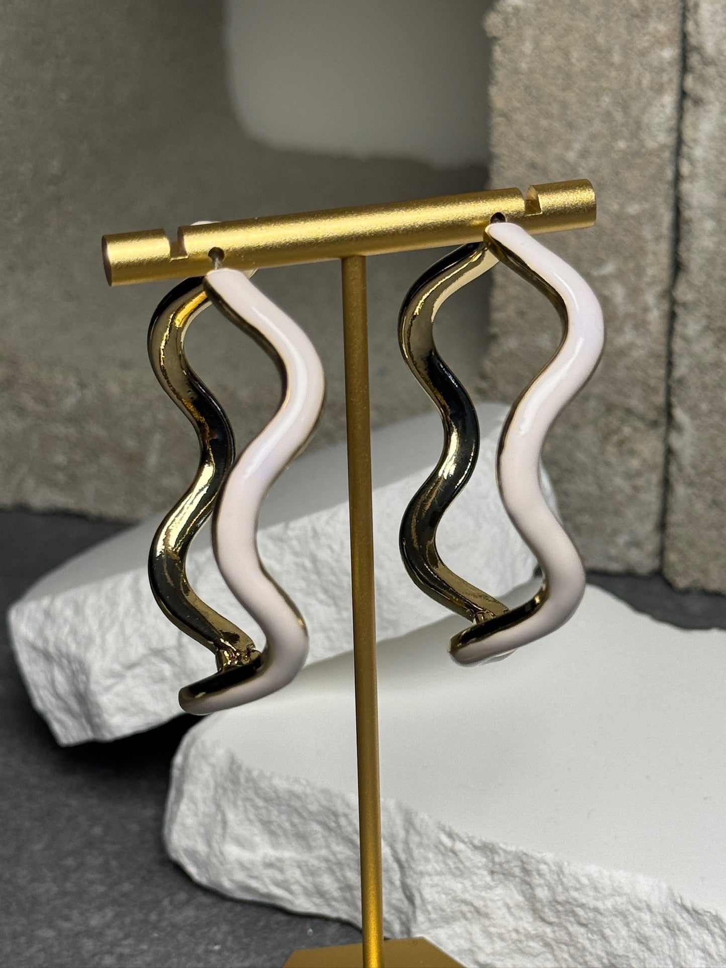 Shockwave Hoop Earrings