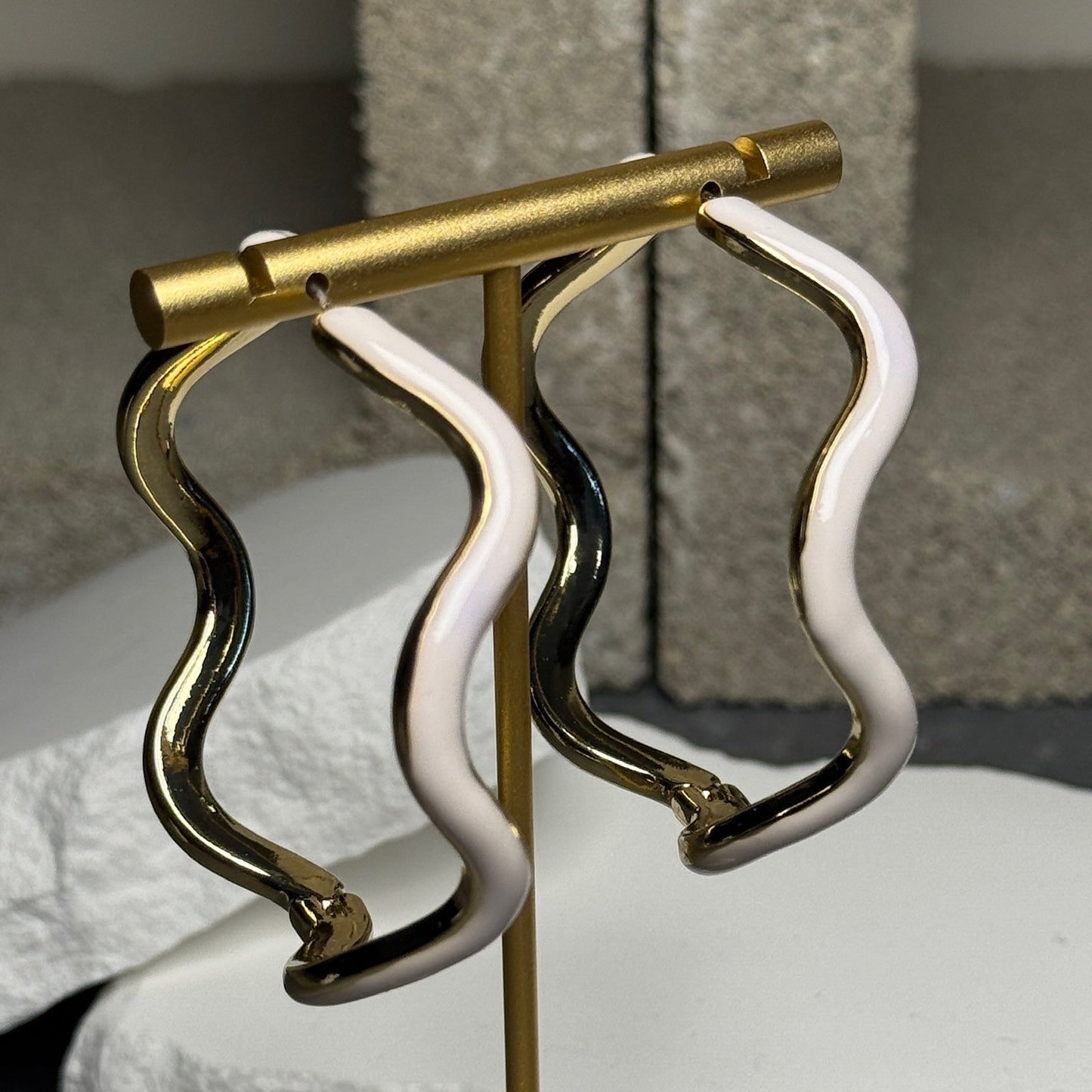 Shockwave Hoop Earrings