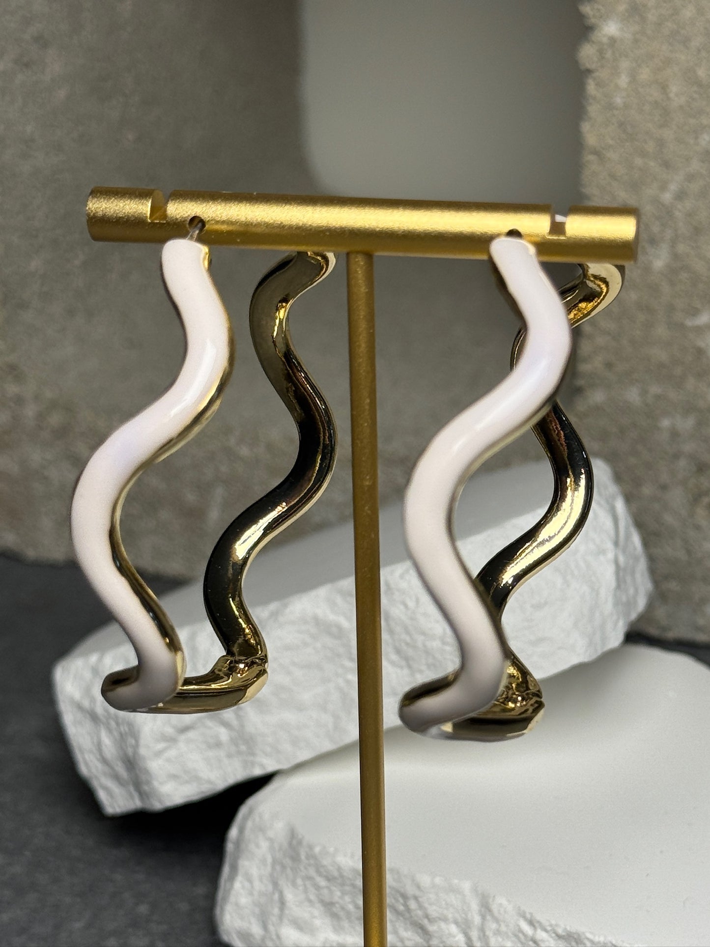 Shockwave Hoop Earrings