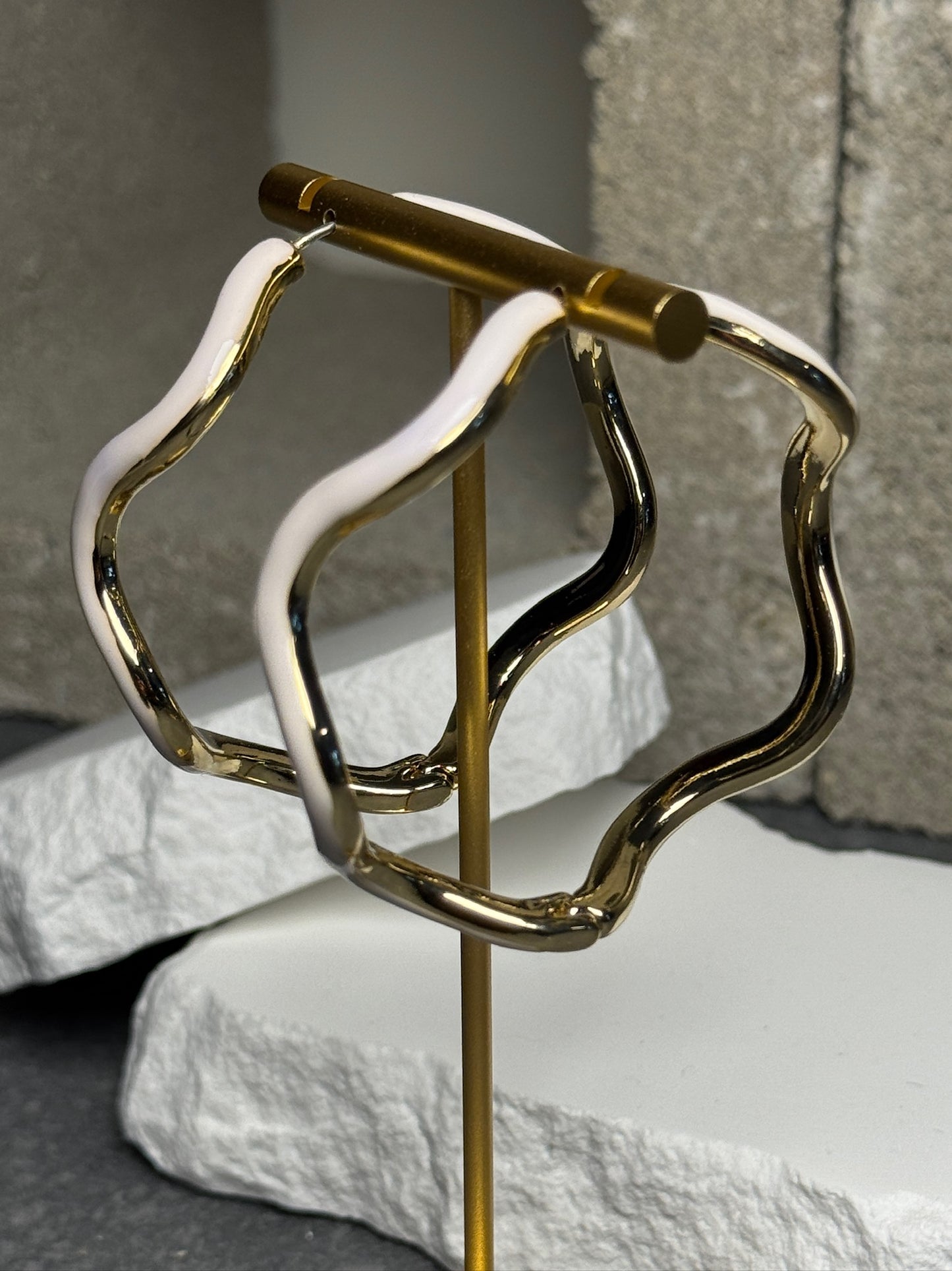 Shockwave Hoop Earrings