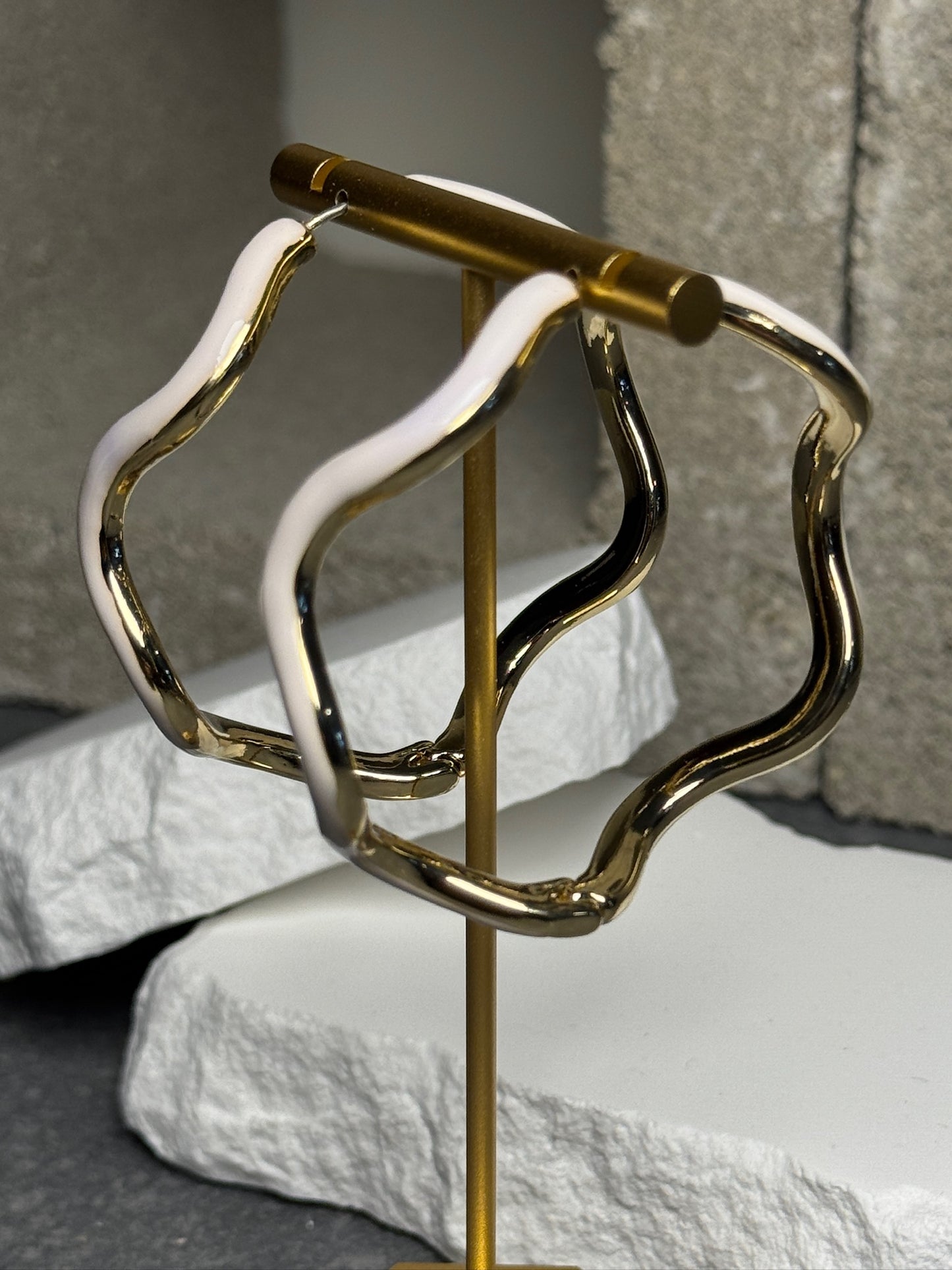 Shockwave Hoop Earrings