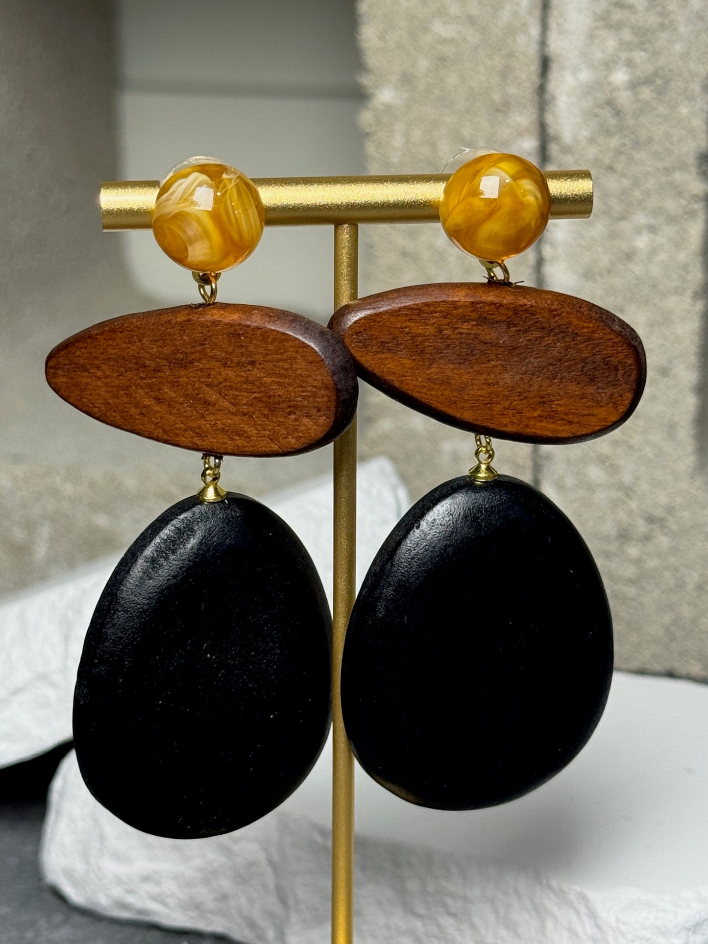 Brown Sugar Babe Layered Earrings