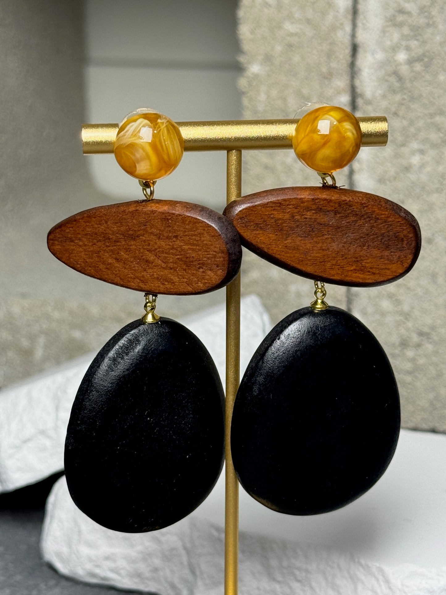 Brown Sugar Babe Layered Earrings
