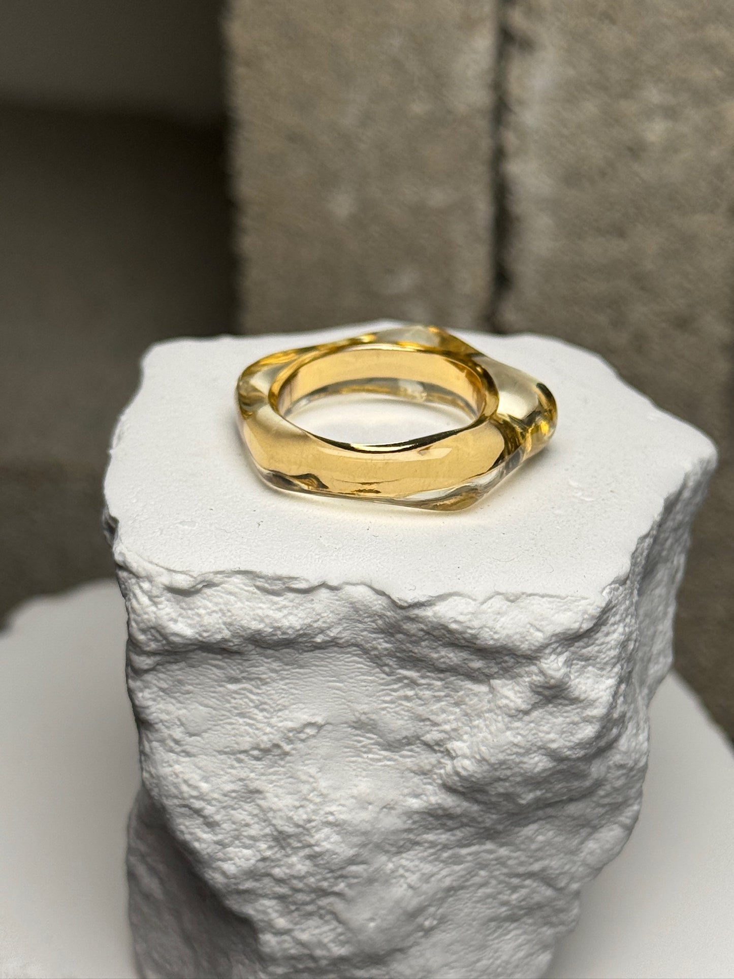 Pure Glam Clear Ring Size 7