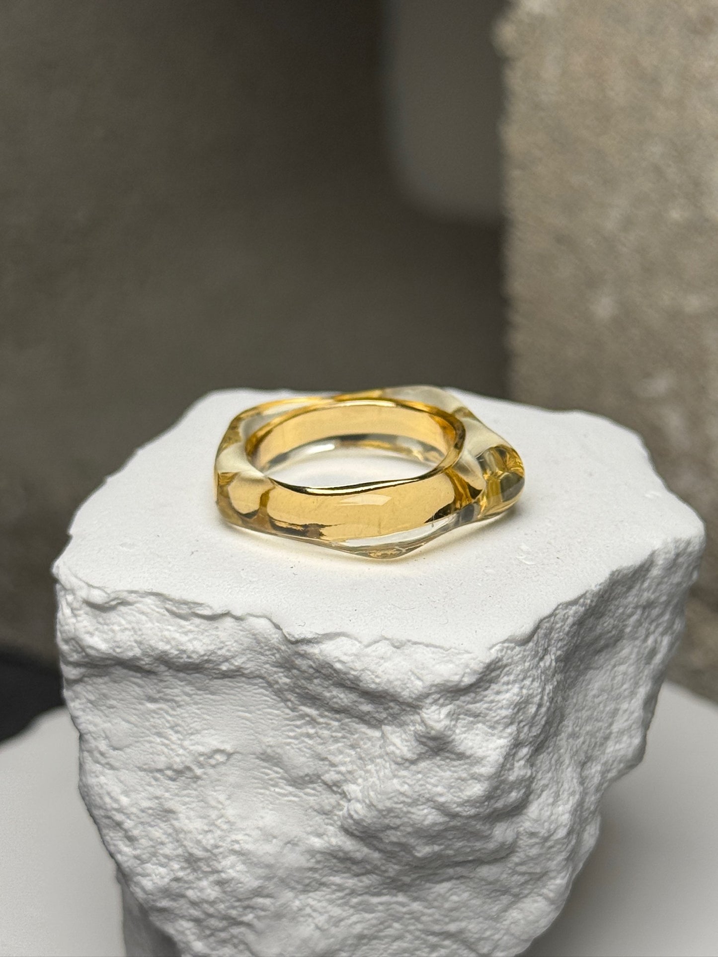 Pure Glam Clear Ring Size 7