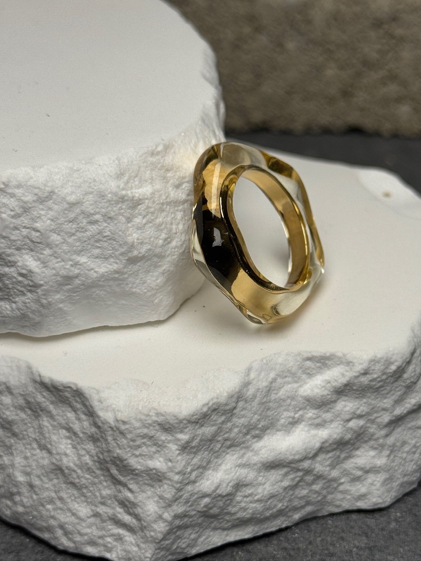 Pure Glam Clear Ring Size 7