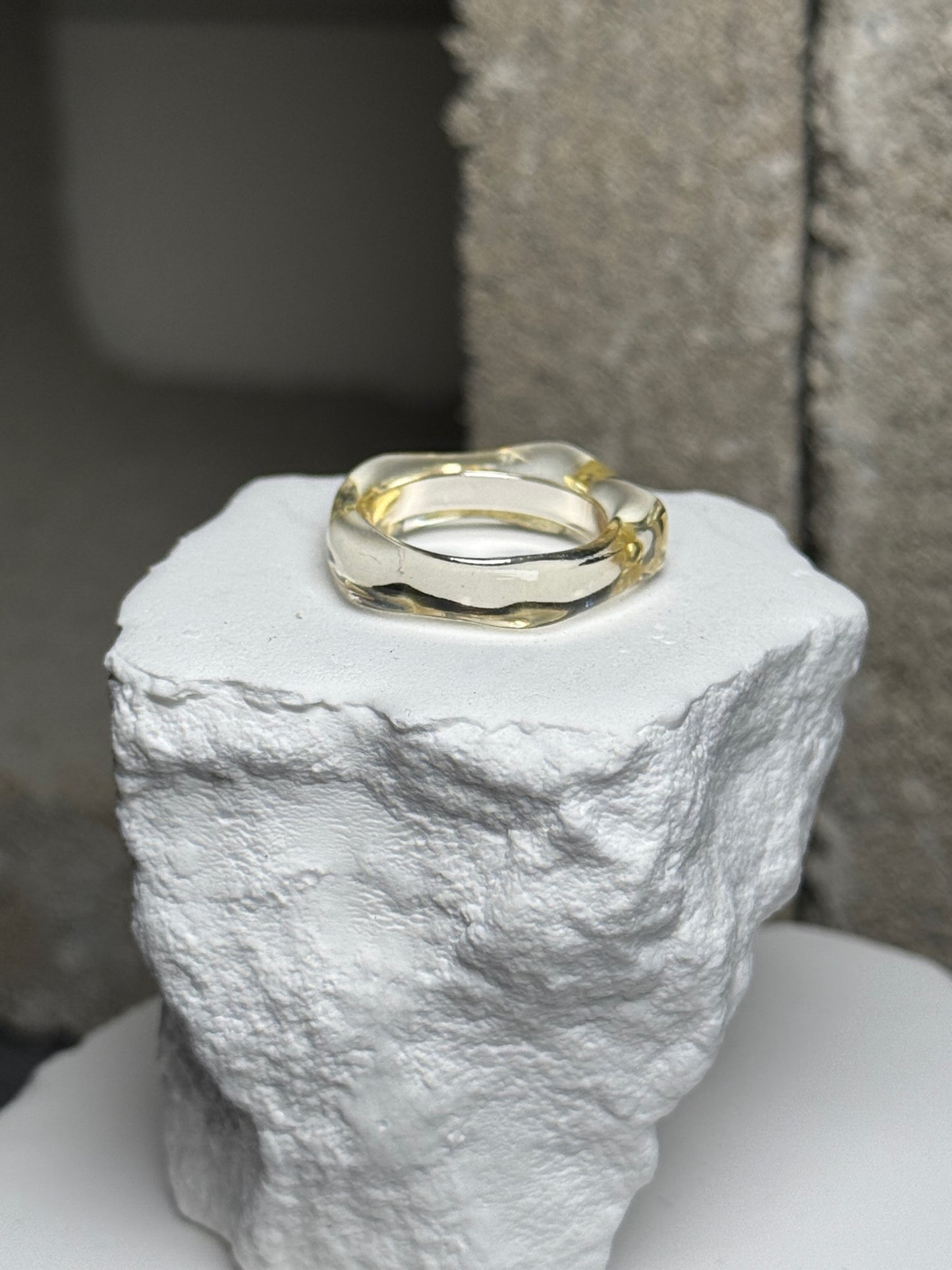 Pure Glam Clear Ring Size 7