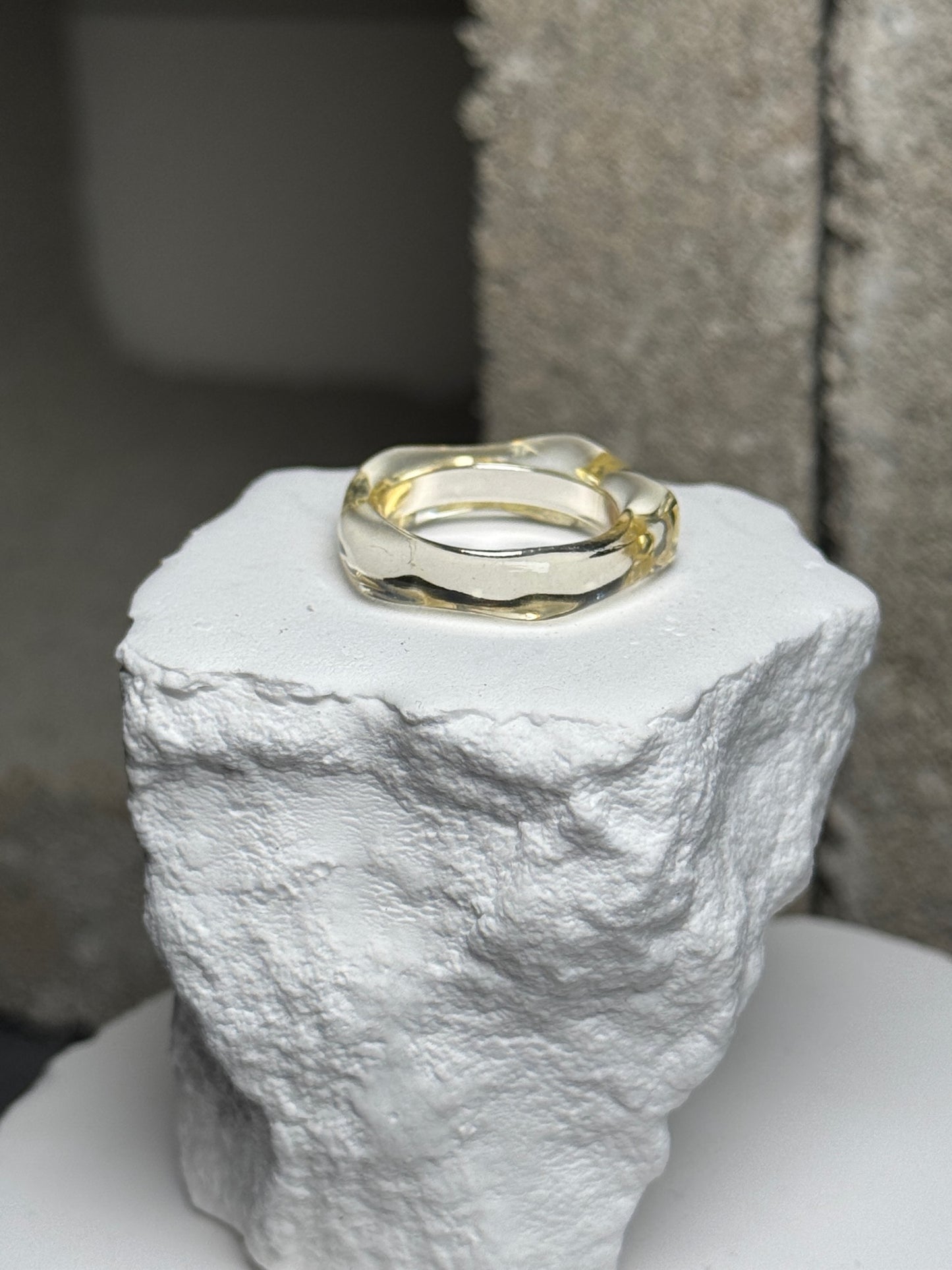 Pure Glam Clear Ring Size 7