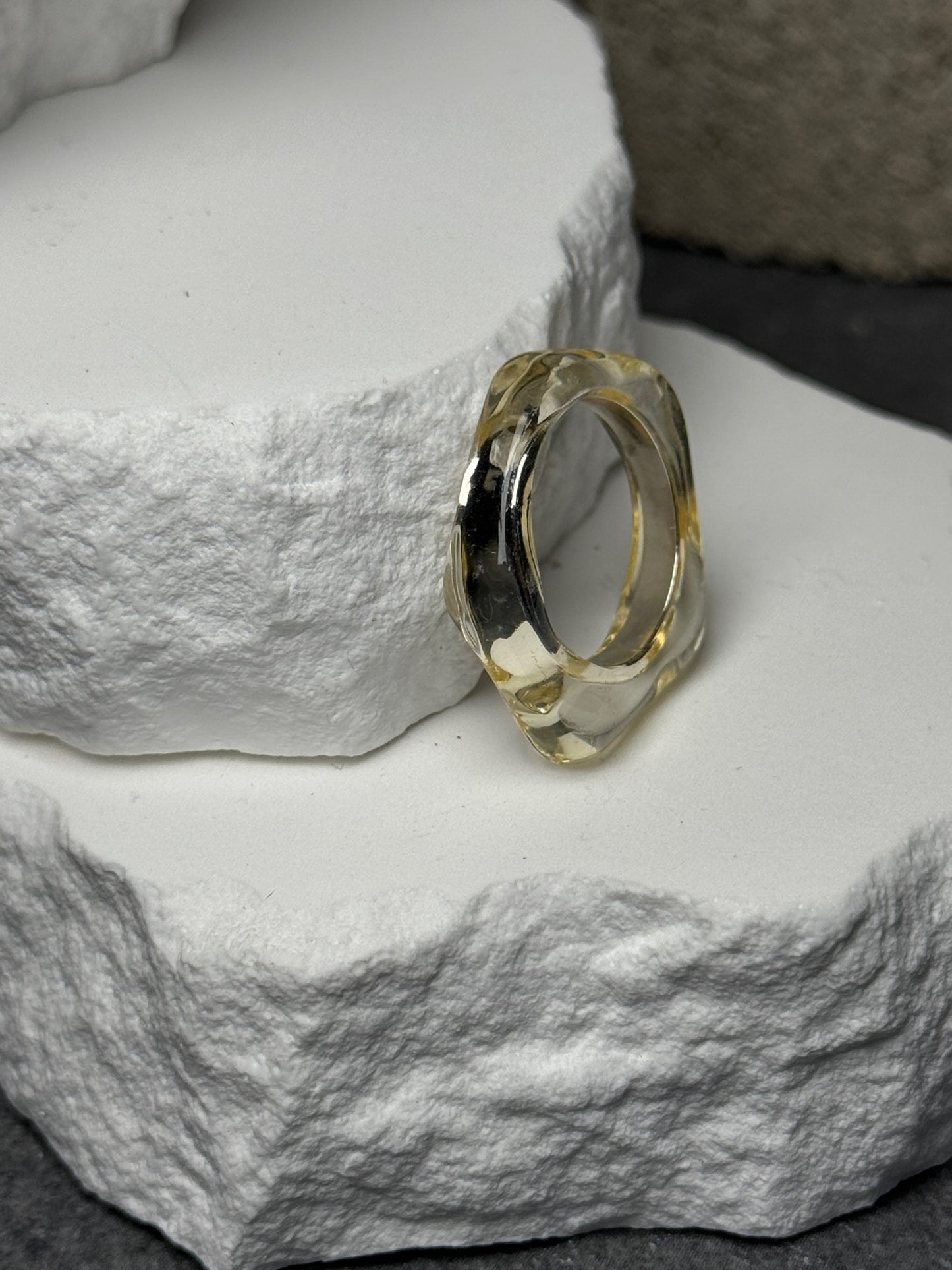 Pure Glam Clear Ring Size 7