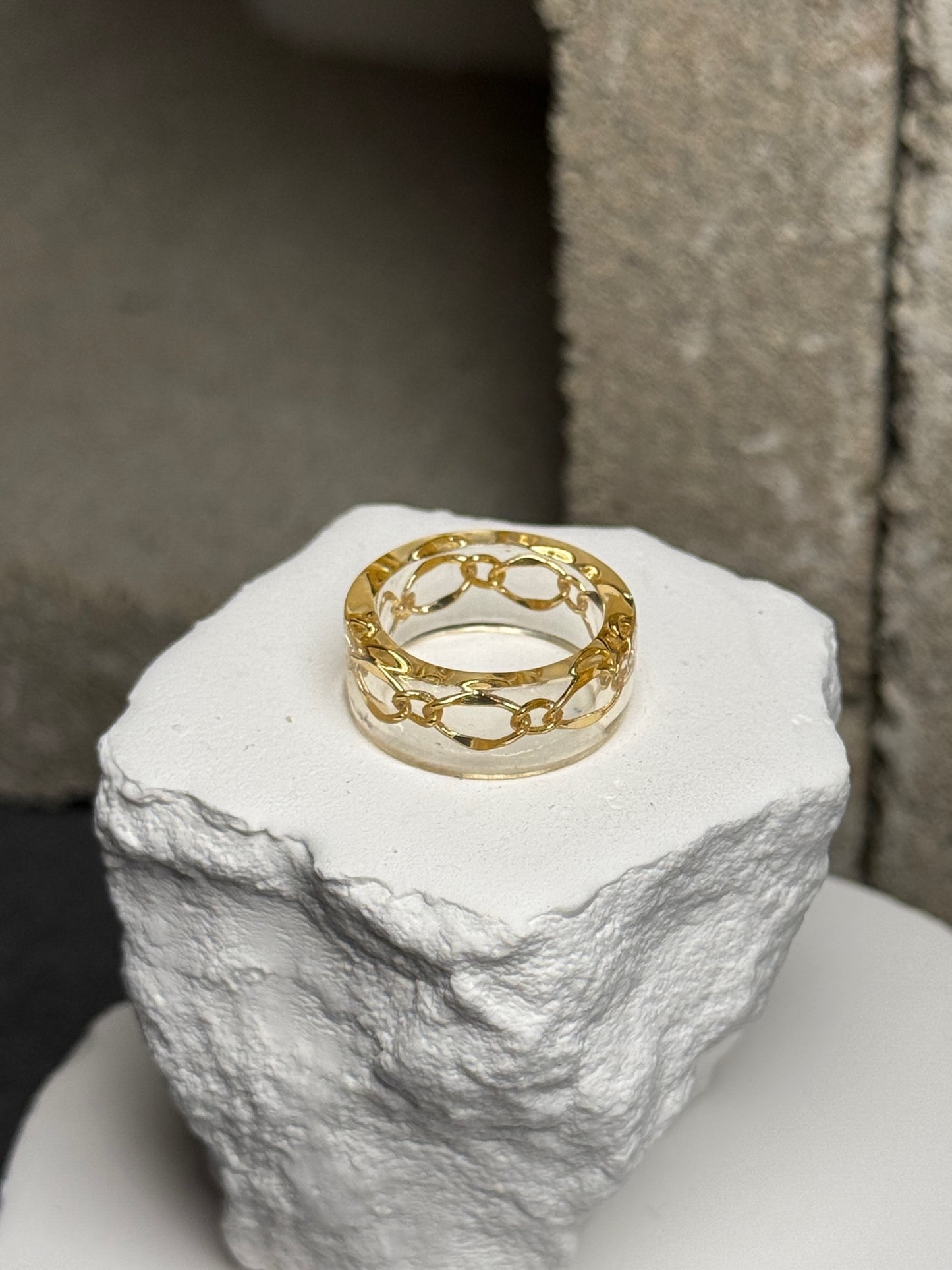 Crystal Chain Ring Size 6