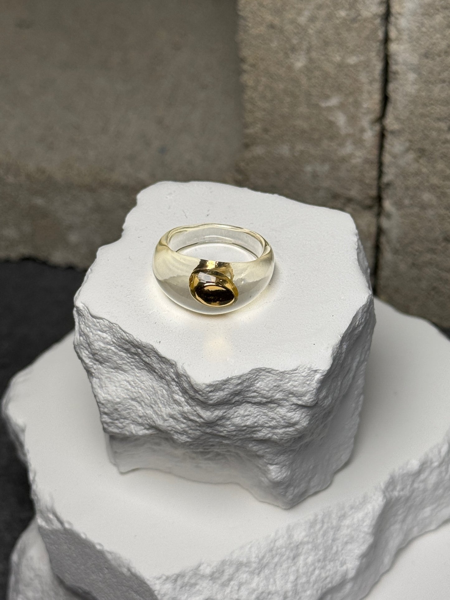 Lucid Dream Glass Ring Size 6.5