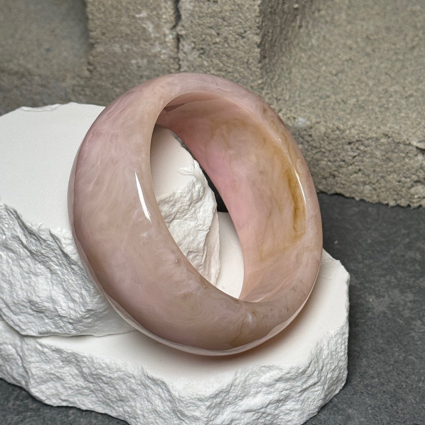 Sunset Sorbet Marble Bangle Set 8"