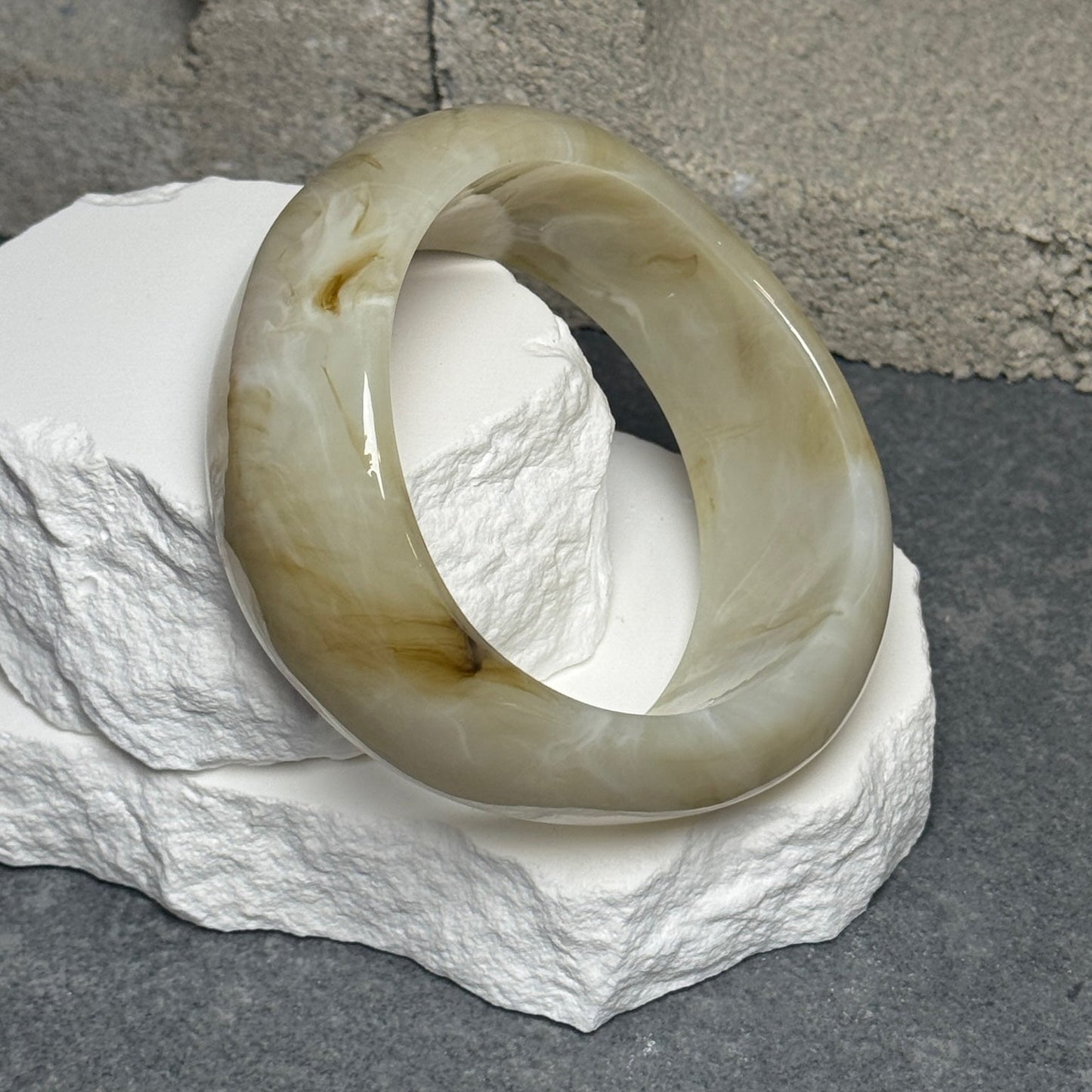 Sunset Sorbet Marble Bangle Set 8"
