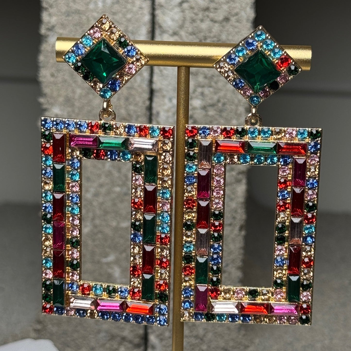 Mosaic Muse Tassel Drop Earrings