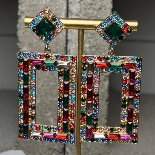 Mosaic Muse Tassel Drop Earrings