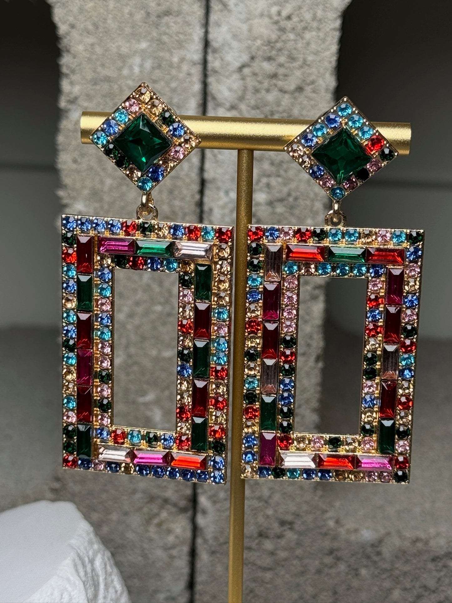 Mosaic Muse Tassel Drop Earrings