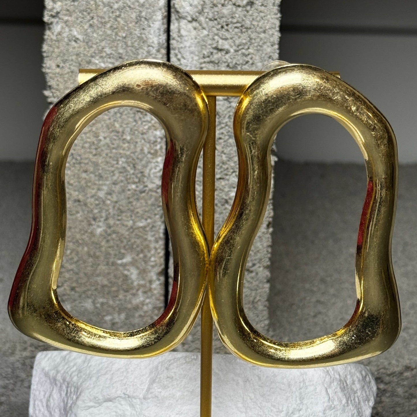 In Motion Oval Hoop Earrings