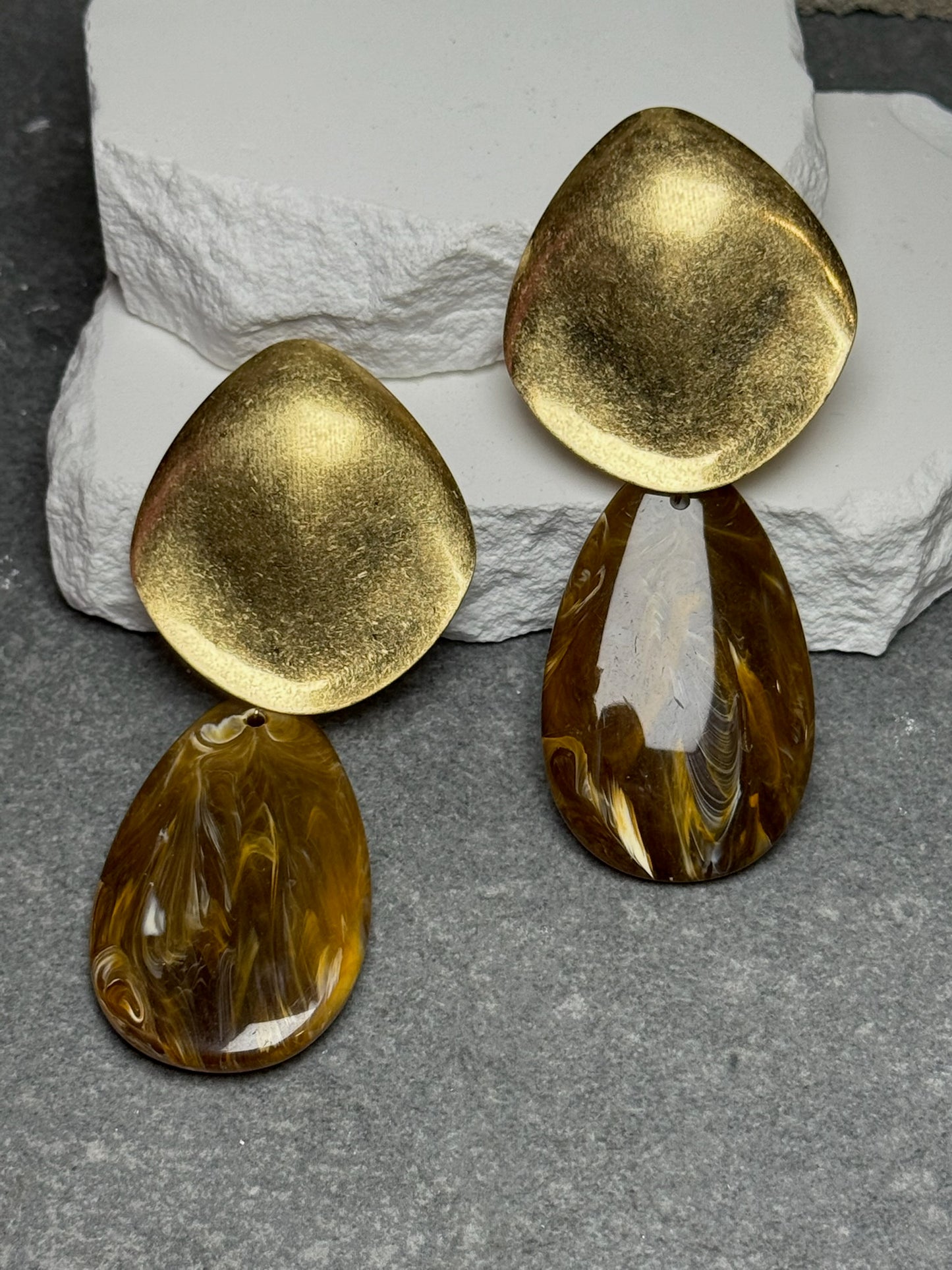 Soft Statement 2 Layer Earrings