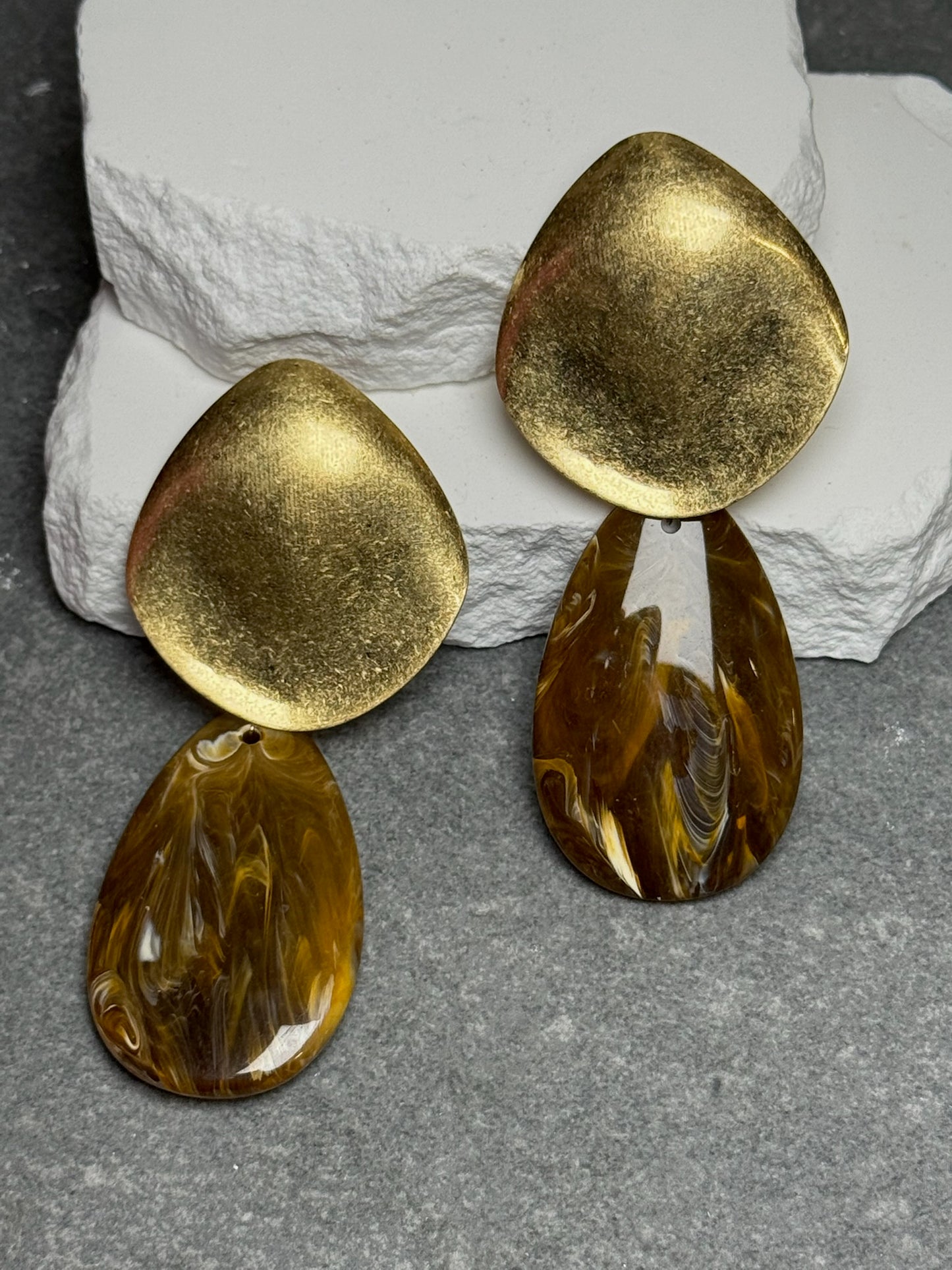 Soft Statement 2 Layer Earrings
