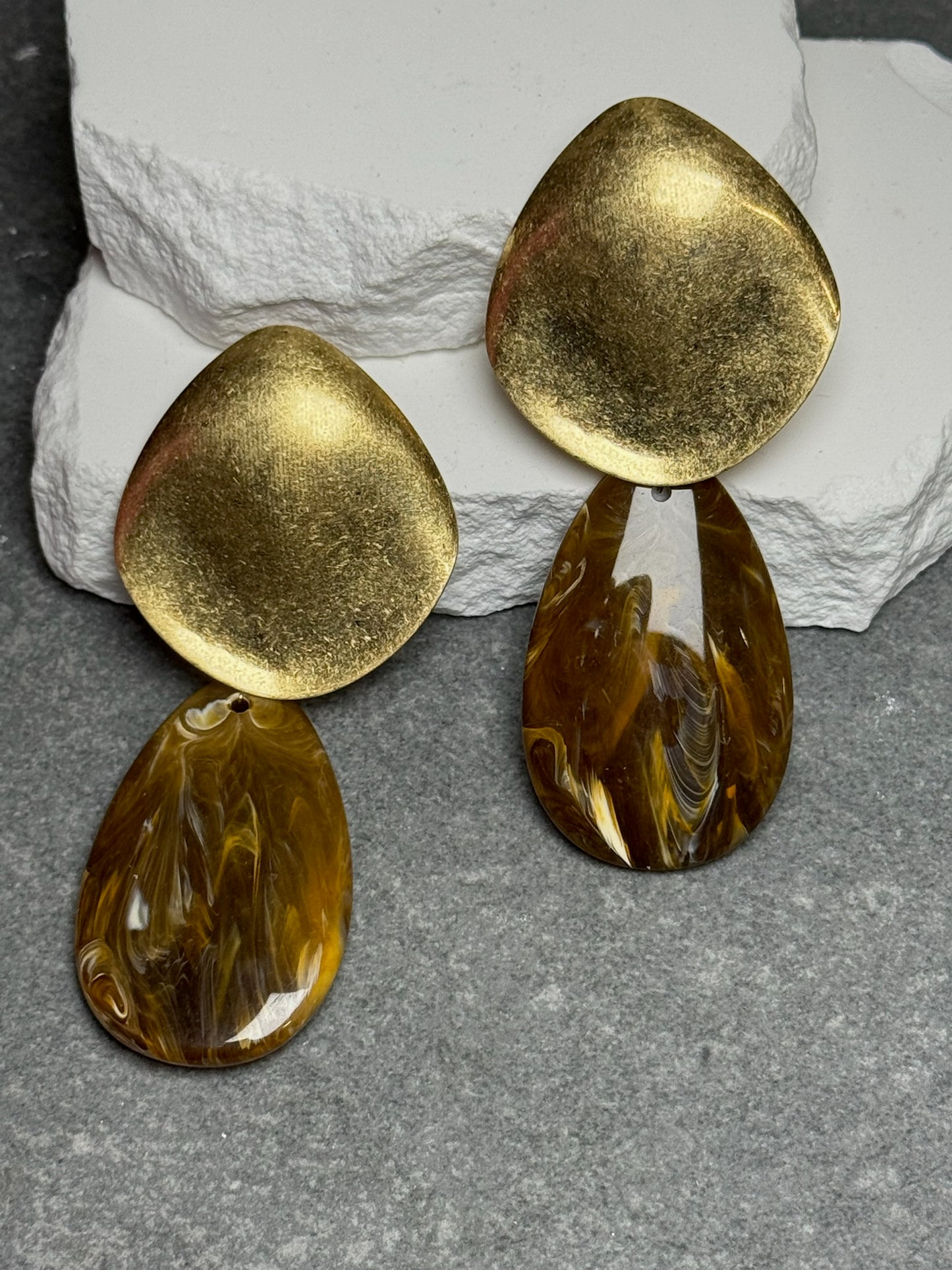 Soft Statement 2 Layer Earrings