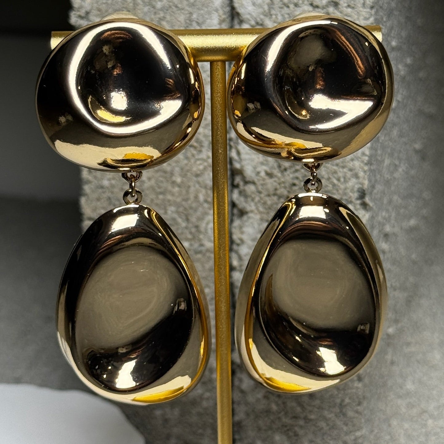 Echo Chrome 2 Layered Earrings