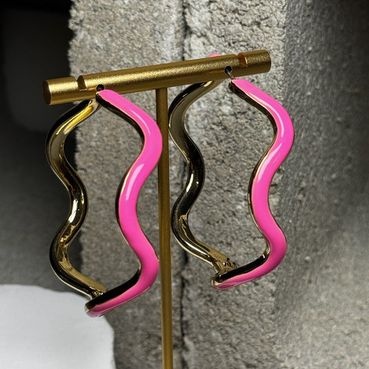 Shockwave Hoop Earrings