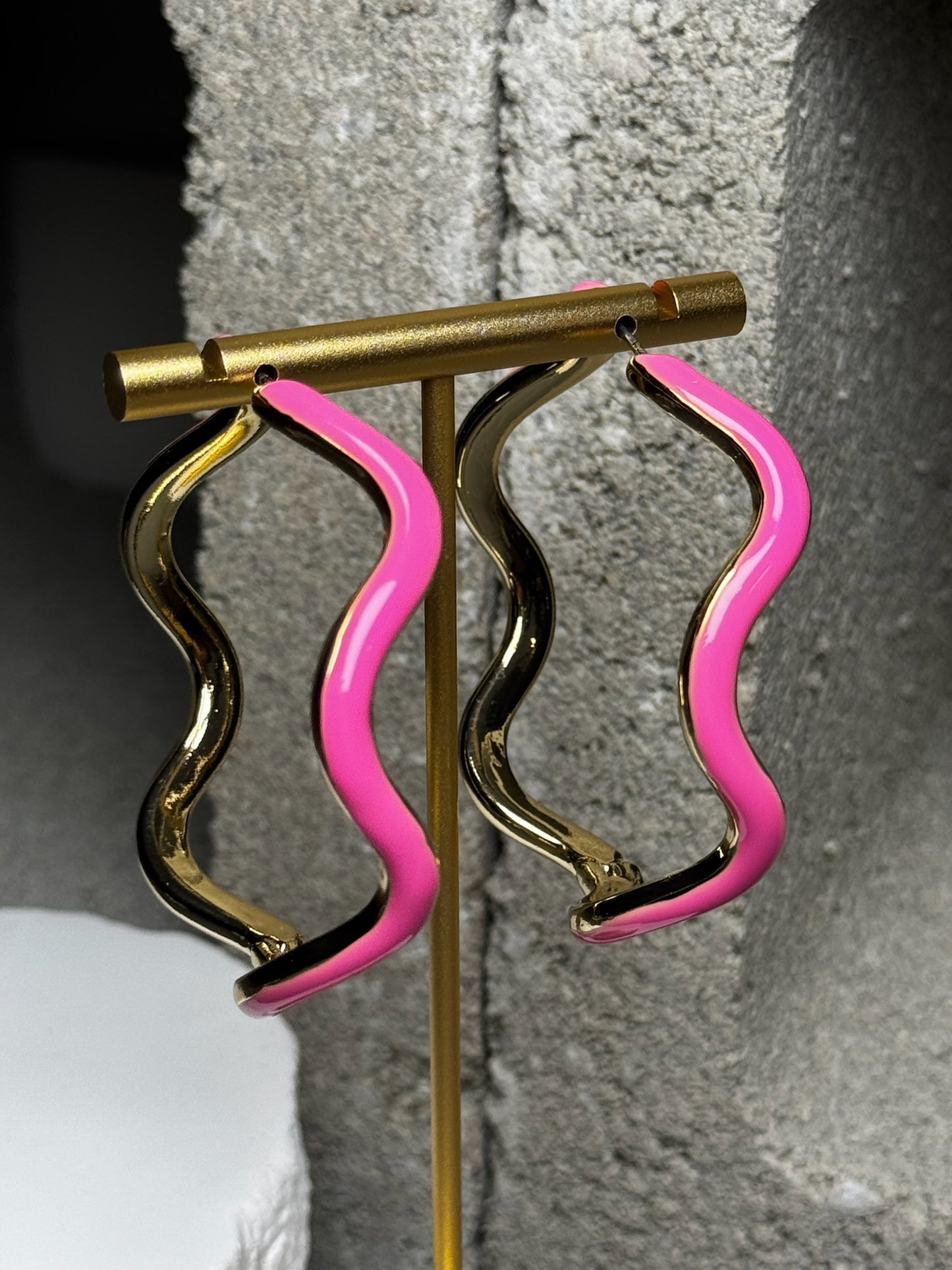 Shockwave Hoop Earrings