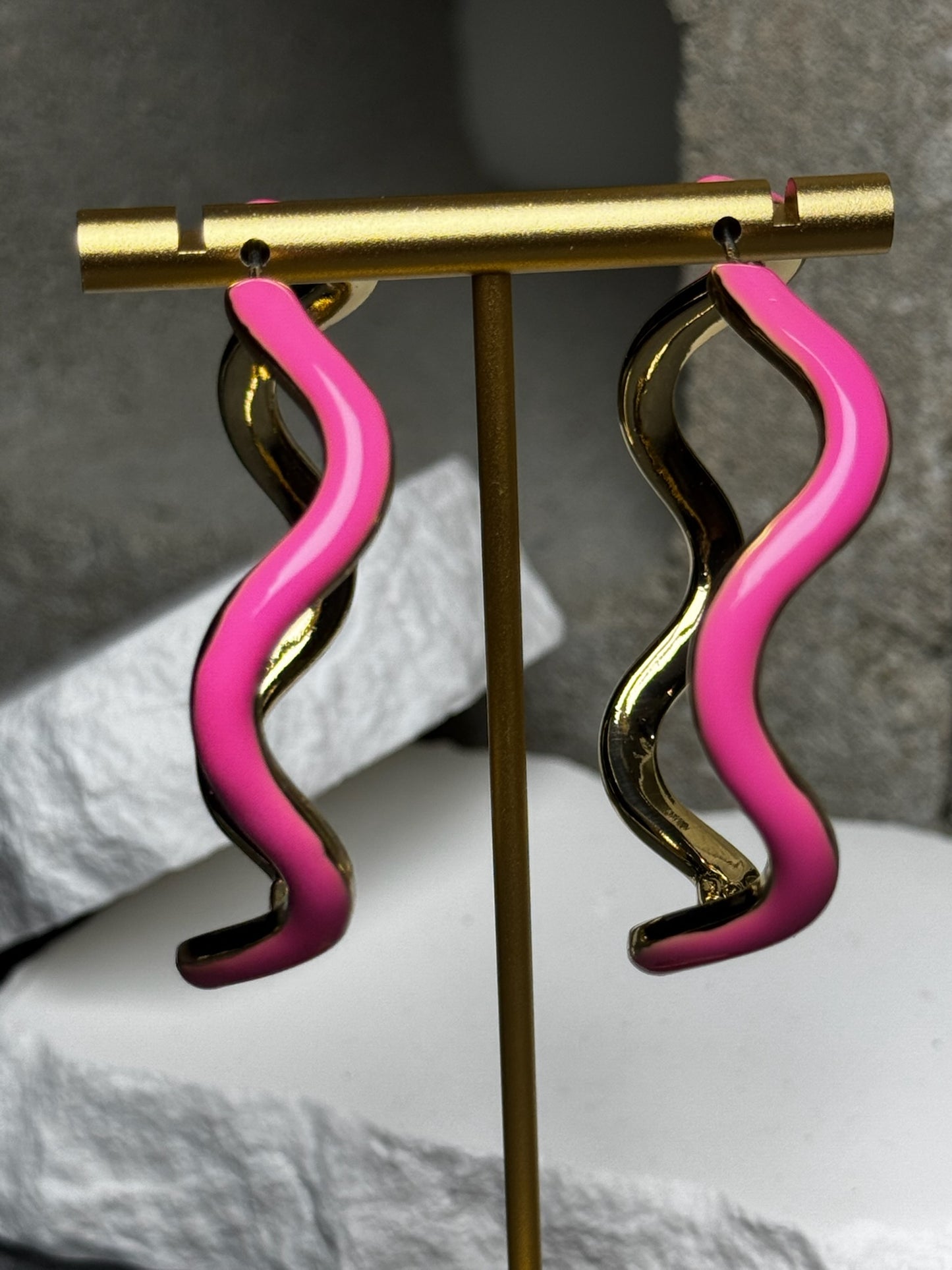 Shockwave Hoop Earrings