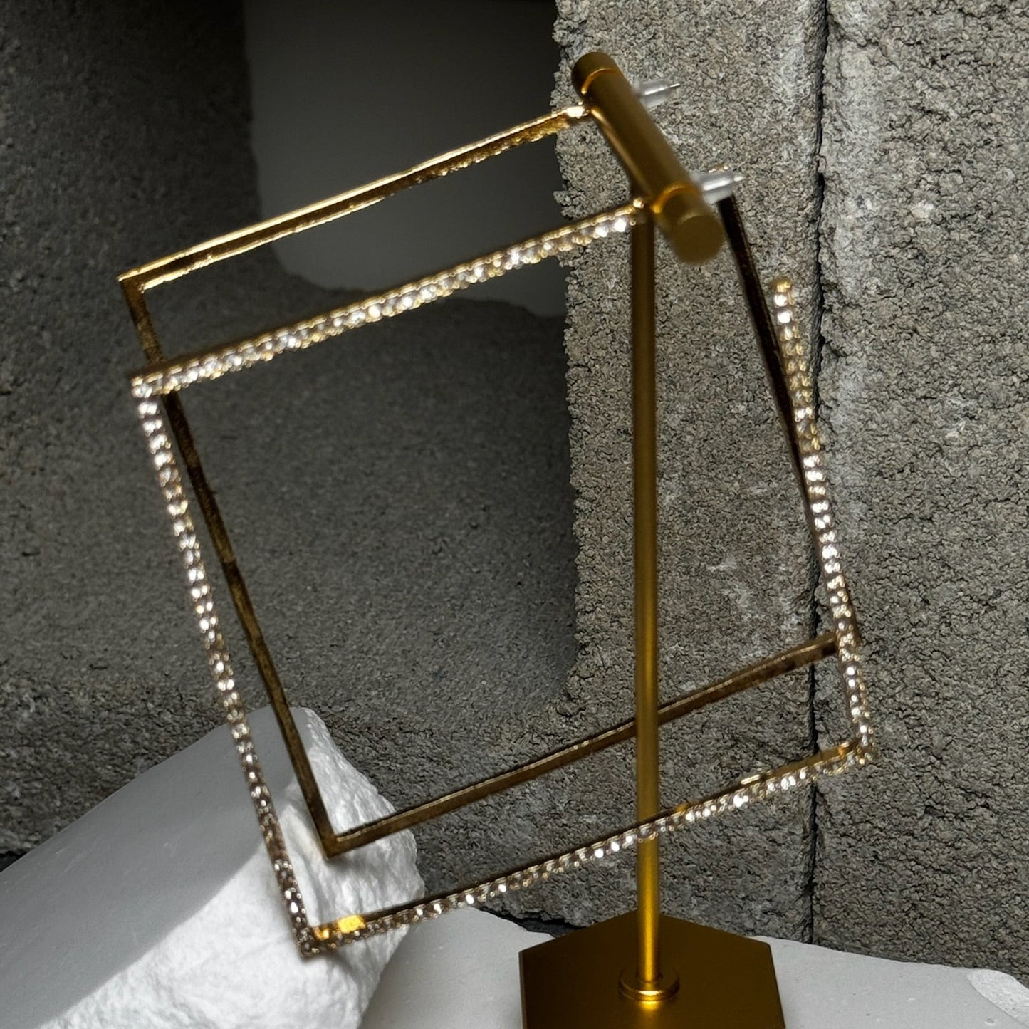 Over the Top Square Earrings