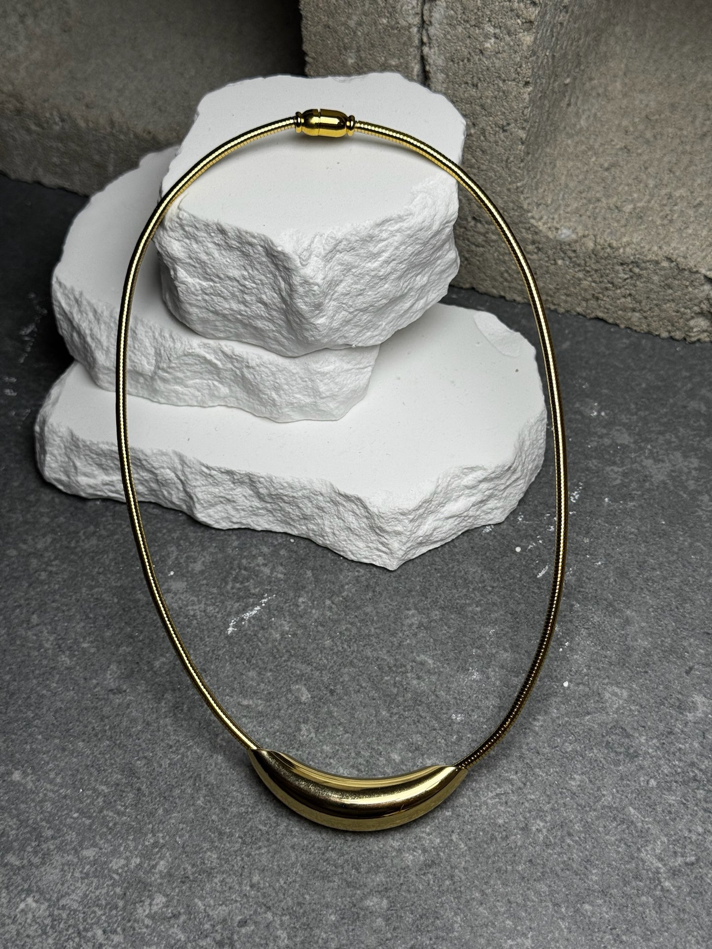 Polished Rope  Necklace 17.5"