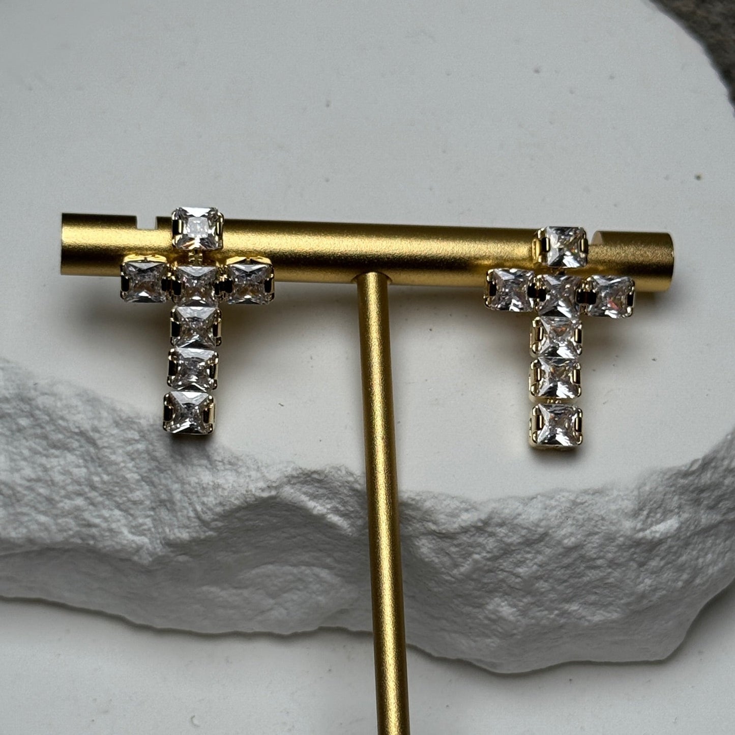 Mini Cross Stud Earrings