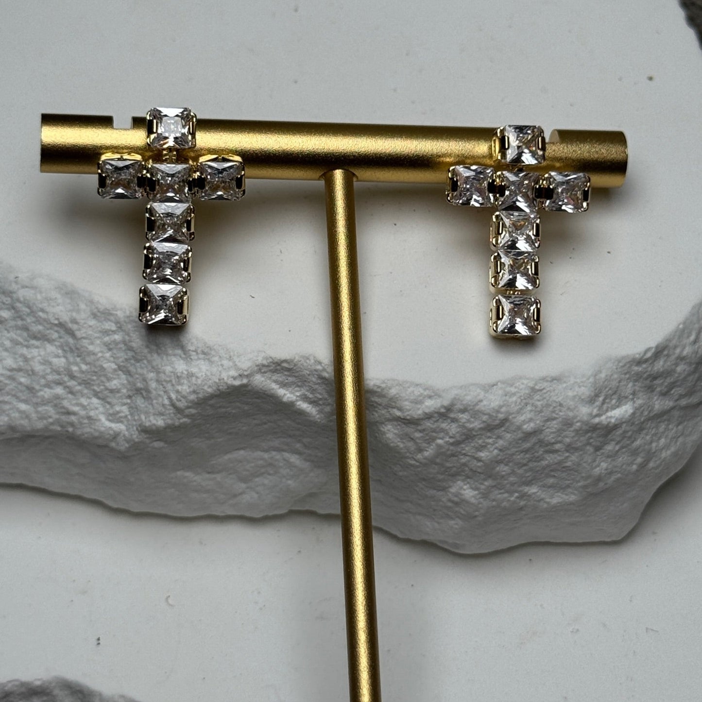 Mini Cross Stud Earrings