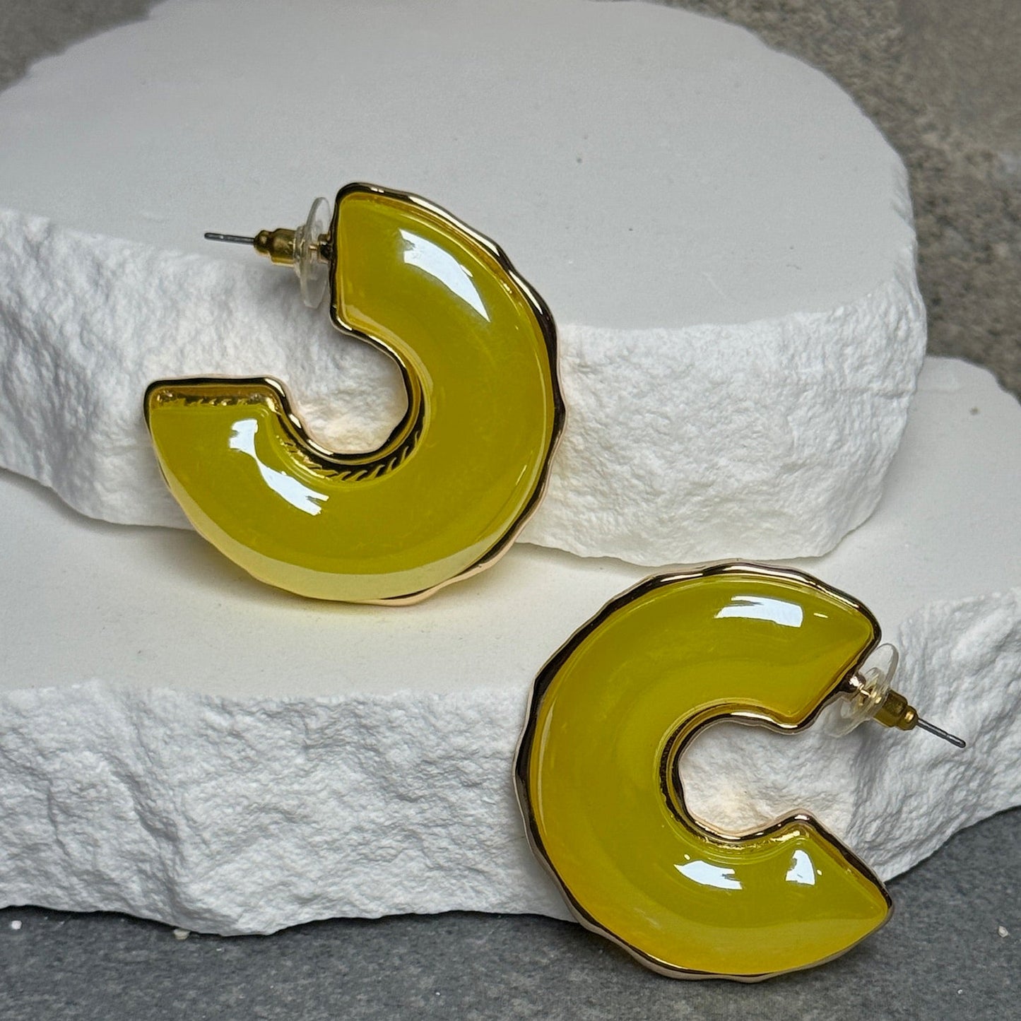 Neon Lush Hoop Earrings