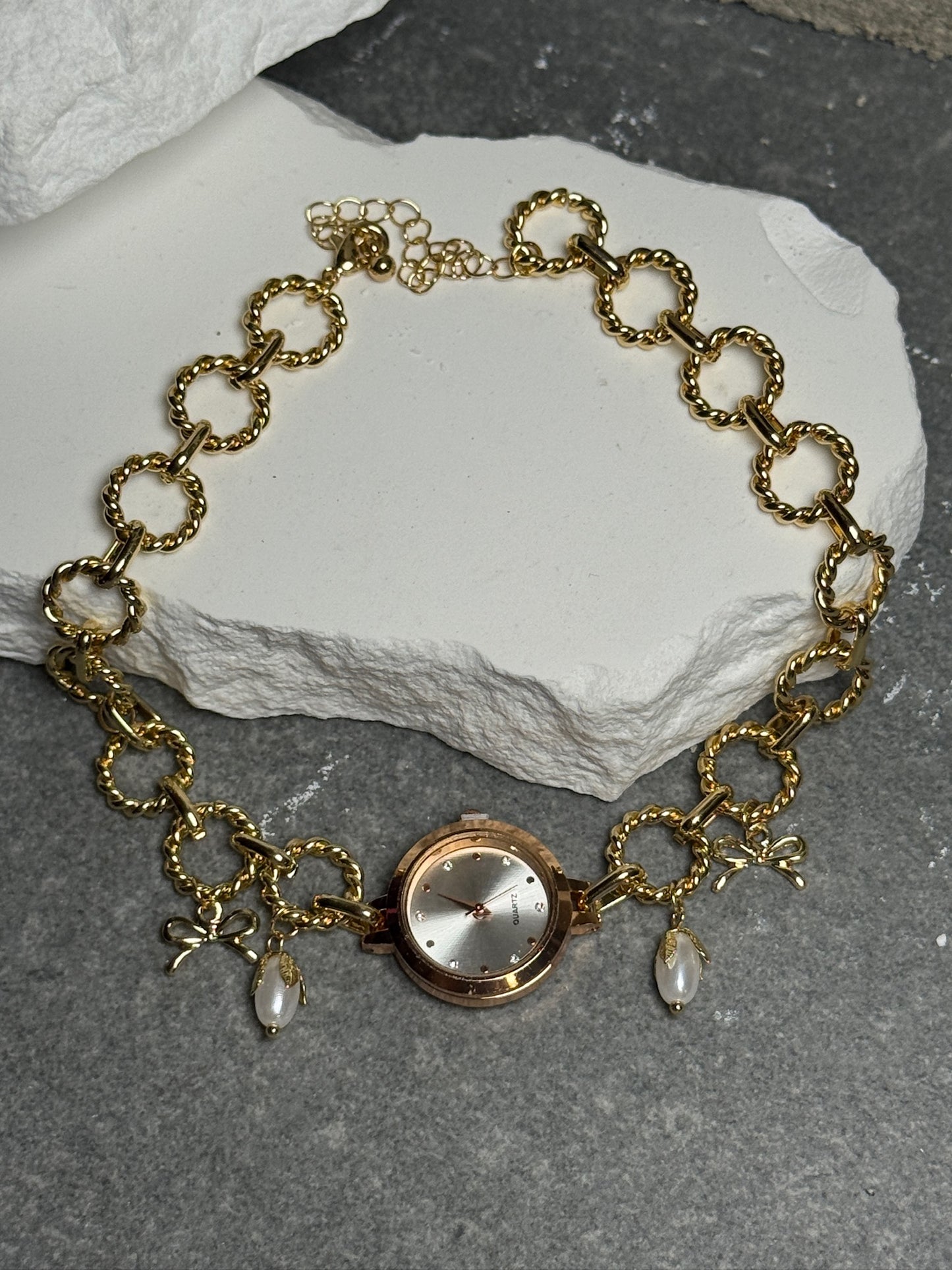 My Pearl Charm Choker 16"