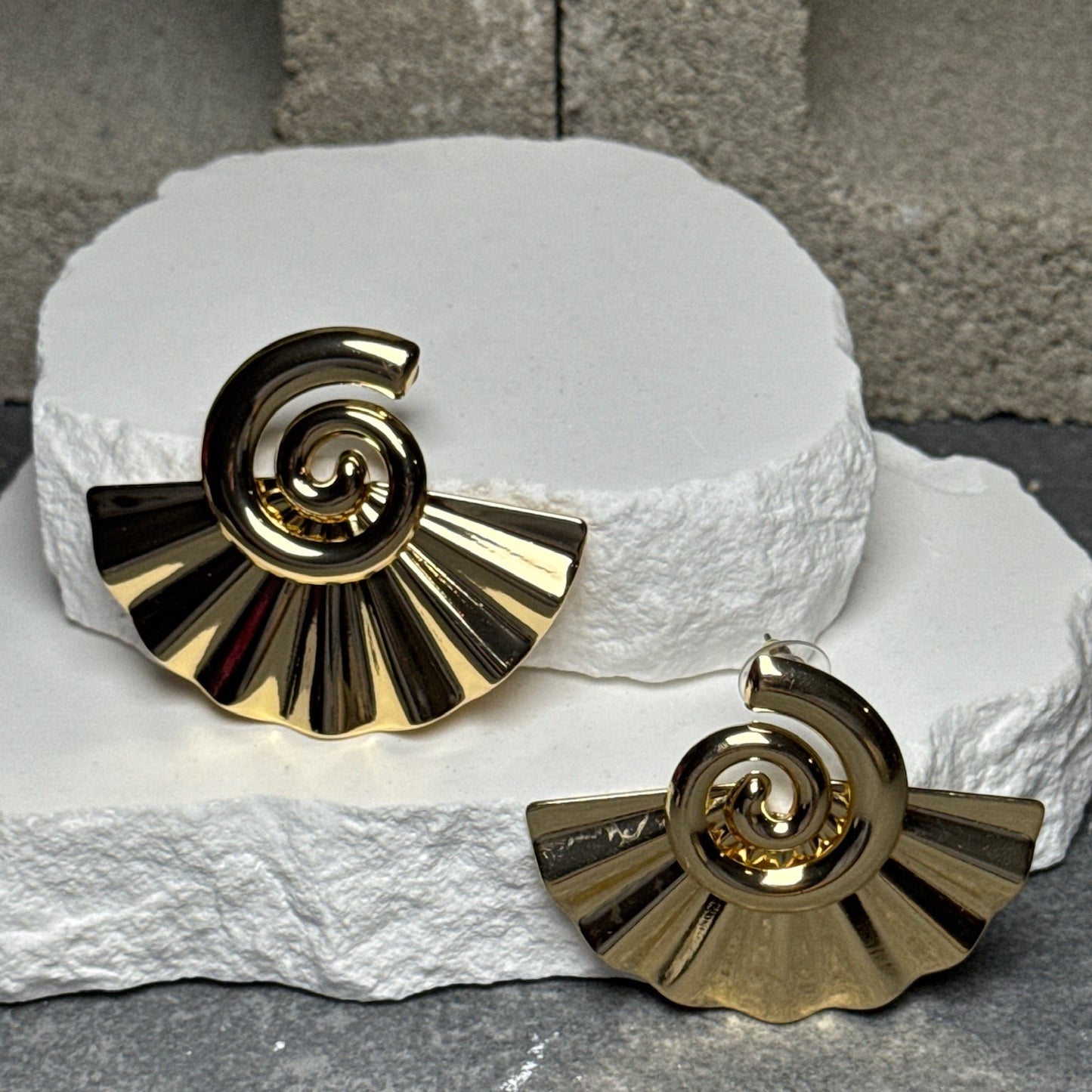 Spiral Affair Stud Earrings