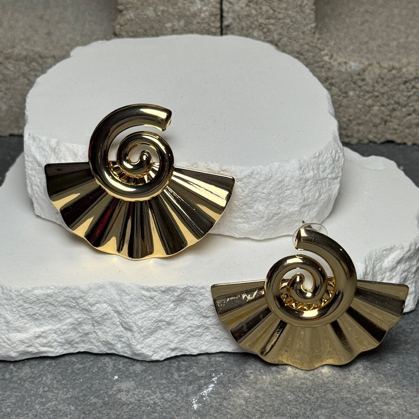 Spiral Affair Stud Earrings