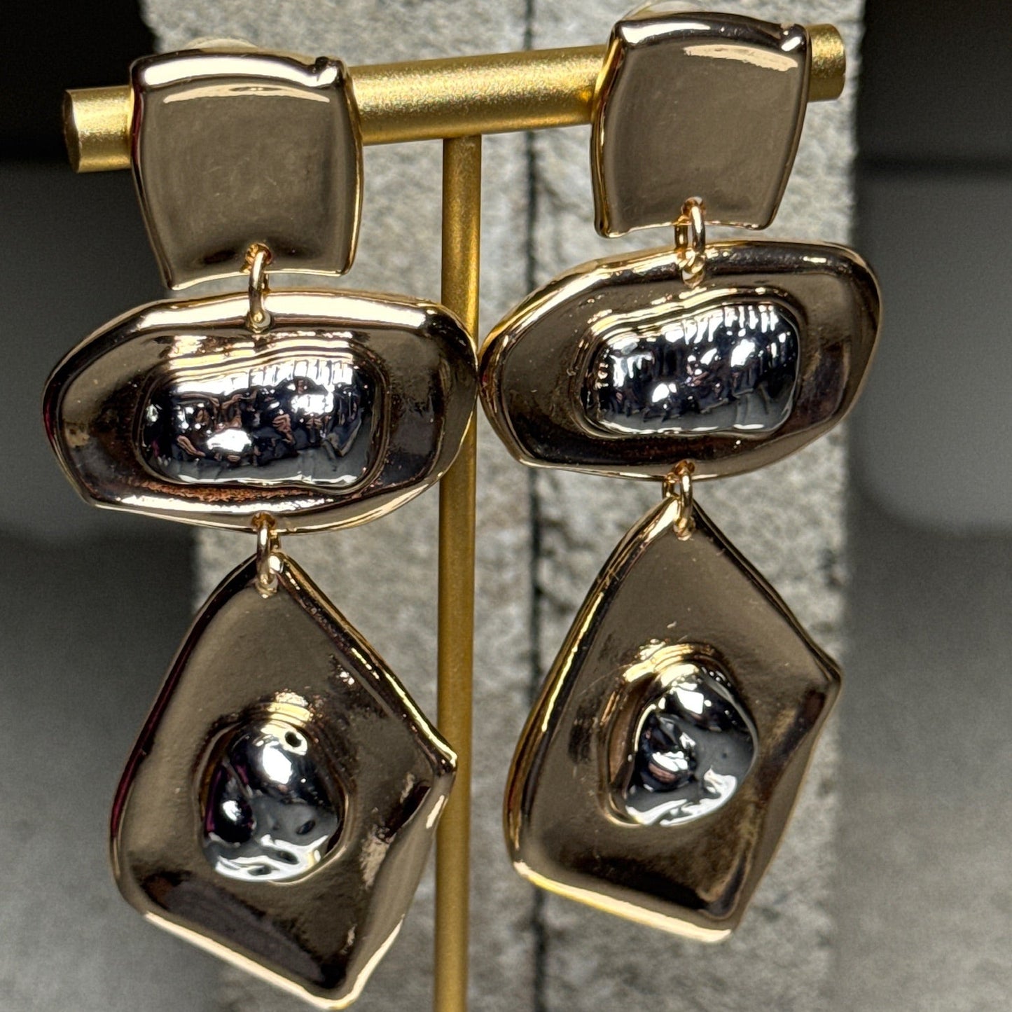 Temptation Three Layered  Earrings