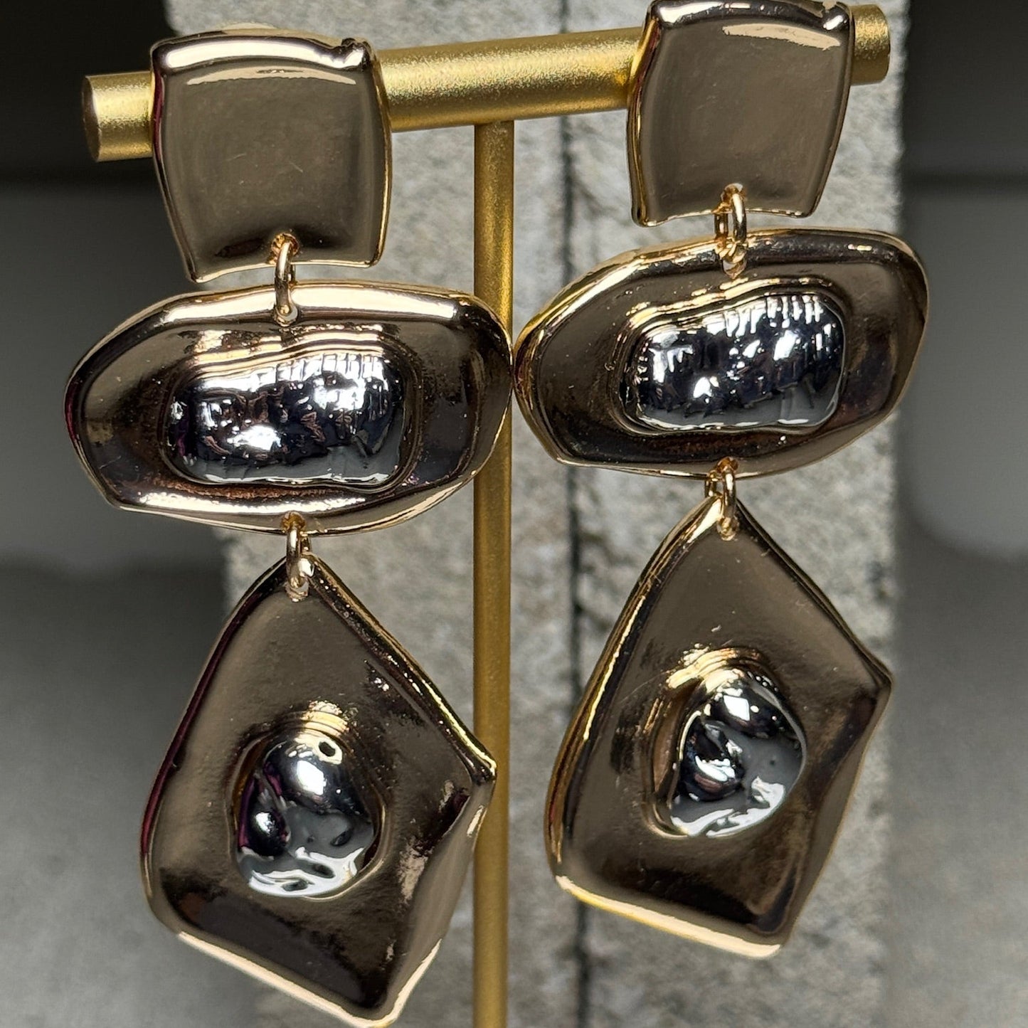 Temptation Three Layered  Earrings