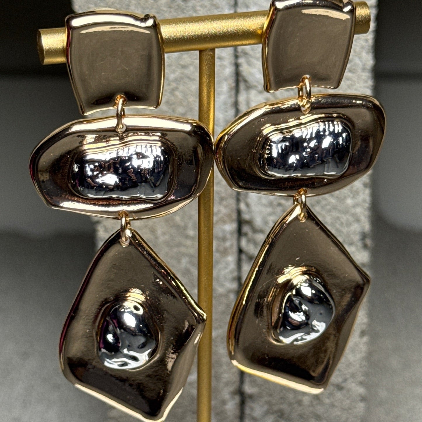 Temptation Three Layered  Earrings