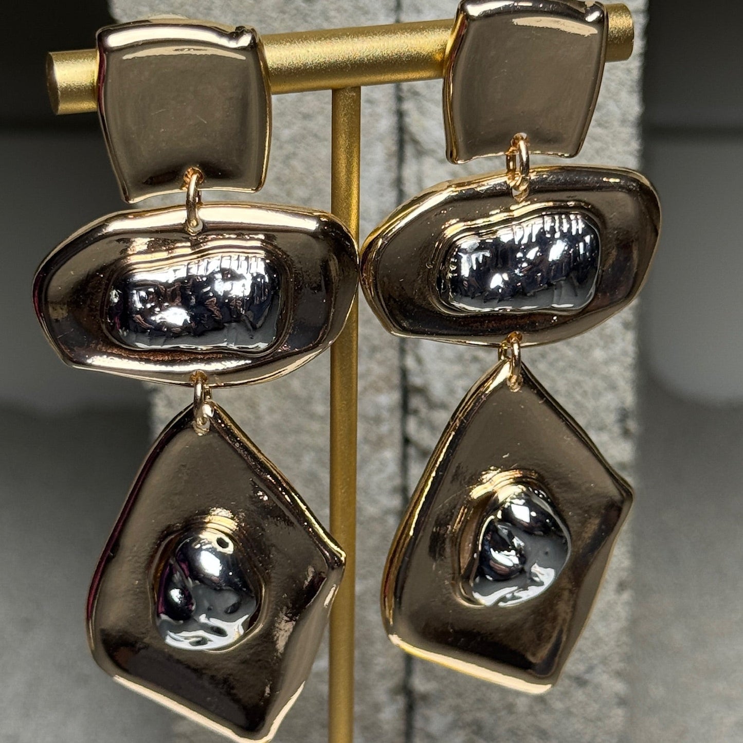 Temptation Three Layered  Earrings